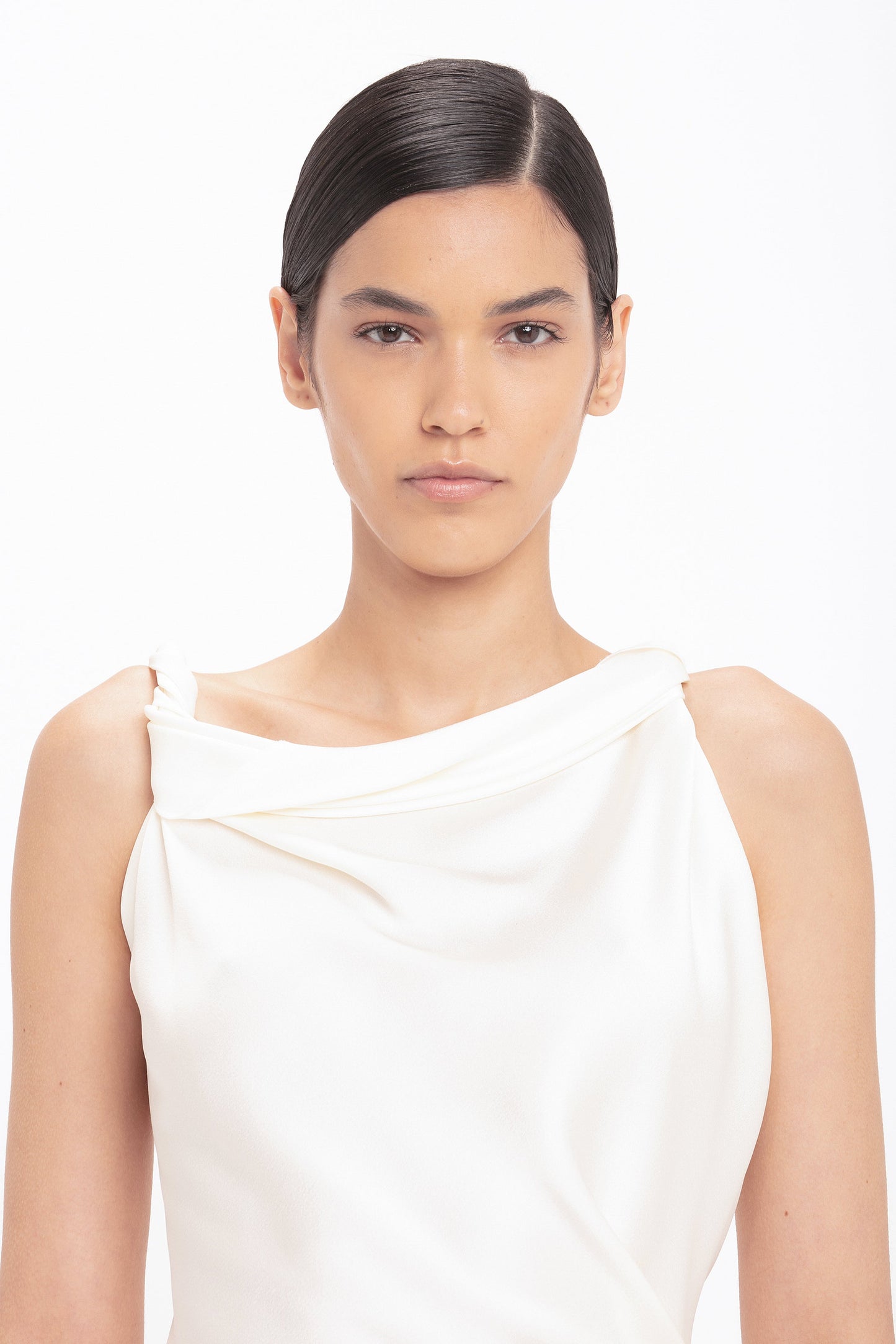 Posy Midi Dress In Ivory