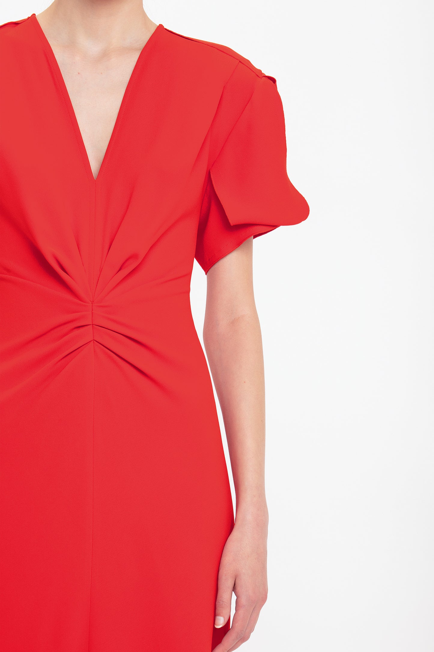 Eve Midi Dress In Tomato