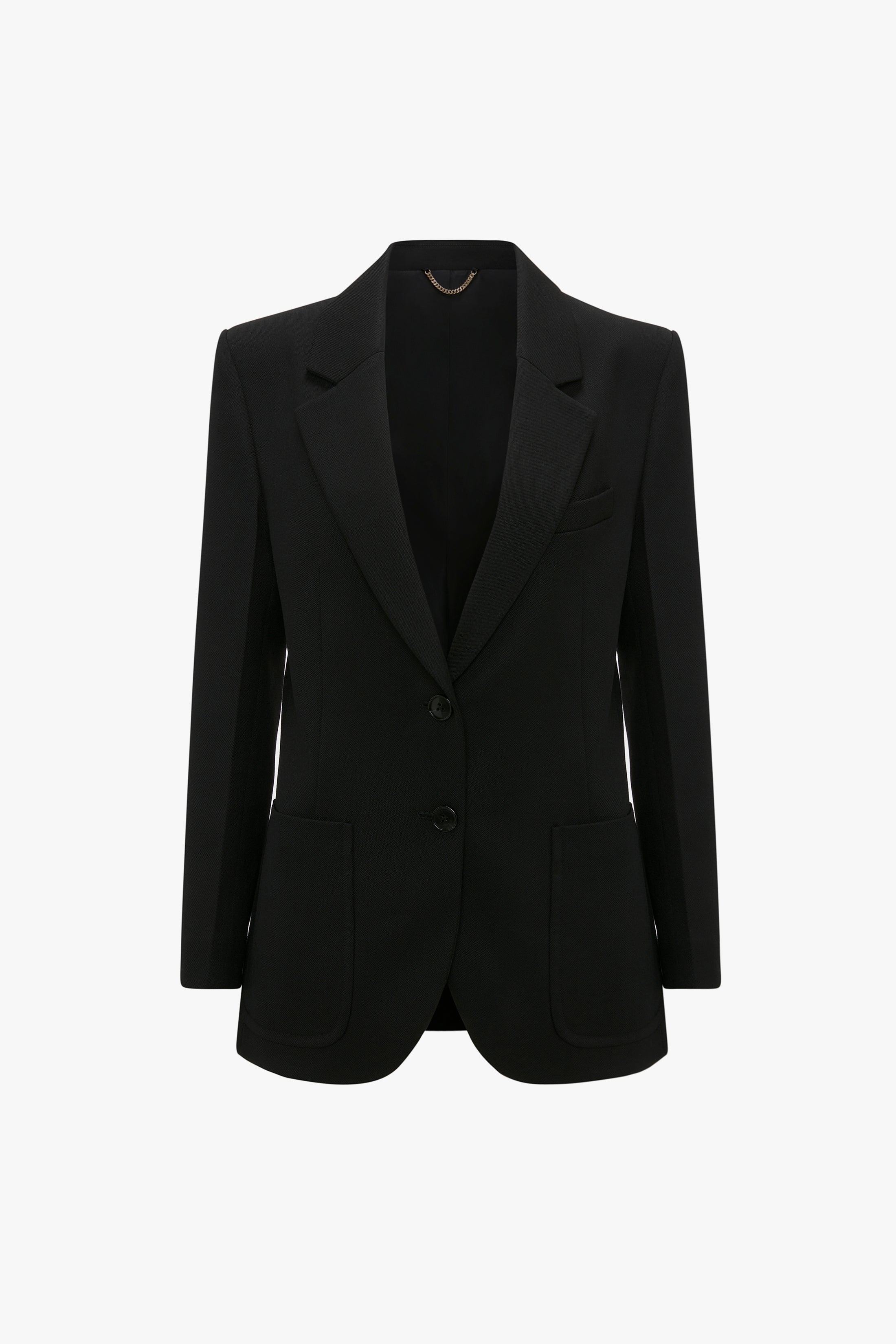 Patch Pocket Jacket In Black – Victoria Beckham US