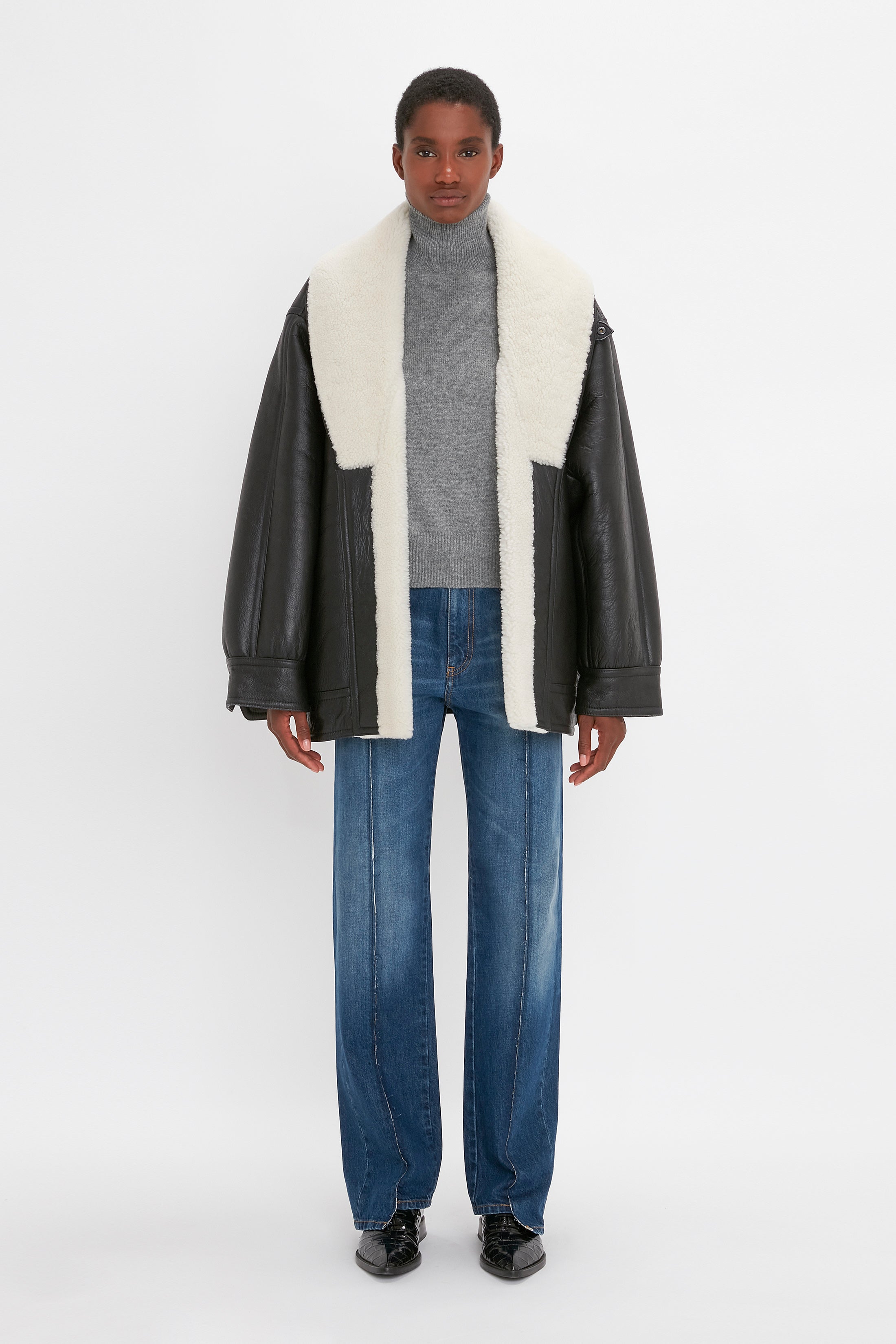 Acne studios shearling outlet jacket sale