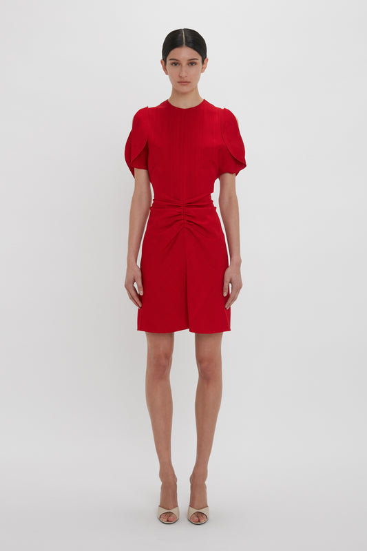 Bela Mini Dress In Carmine