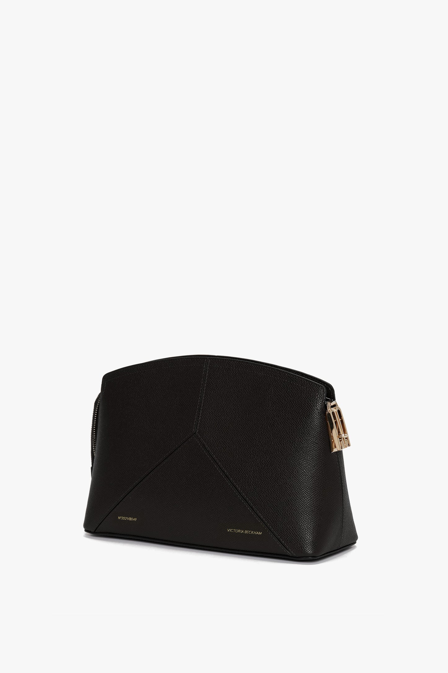 Victoria Clutch Bag In Black Leather