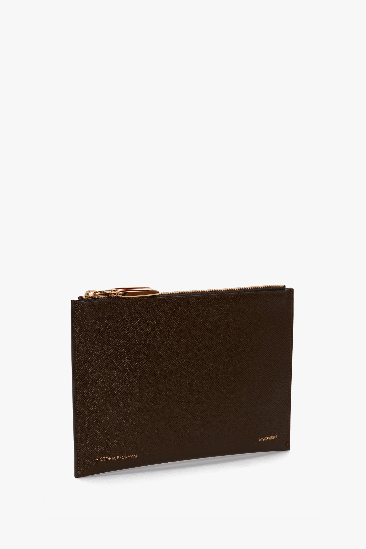 Pochette Bag In Khaki Leather