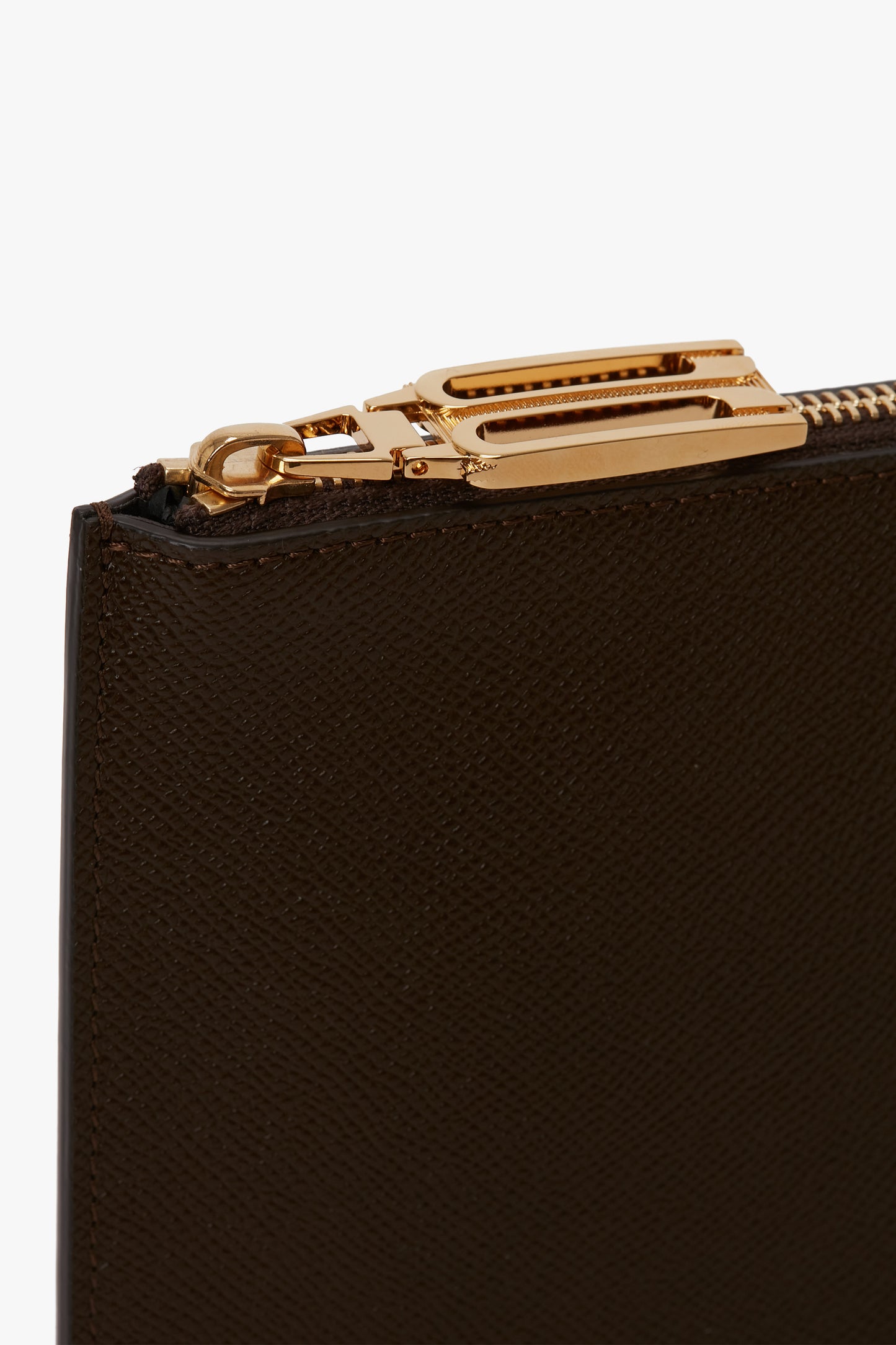 Pochette Bag In Khaki Leather
