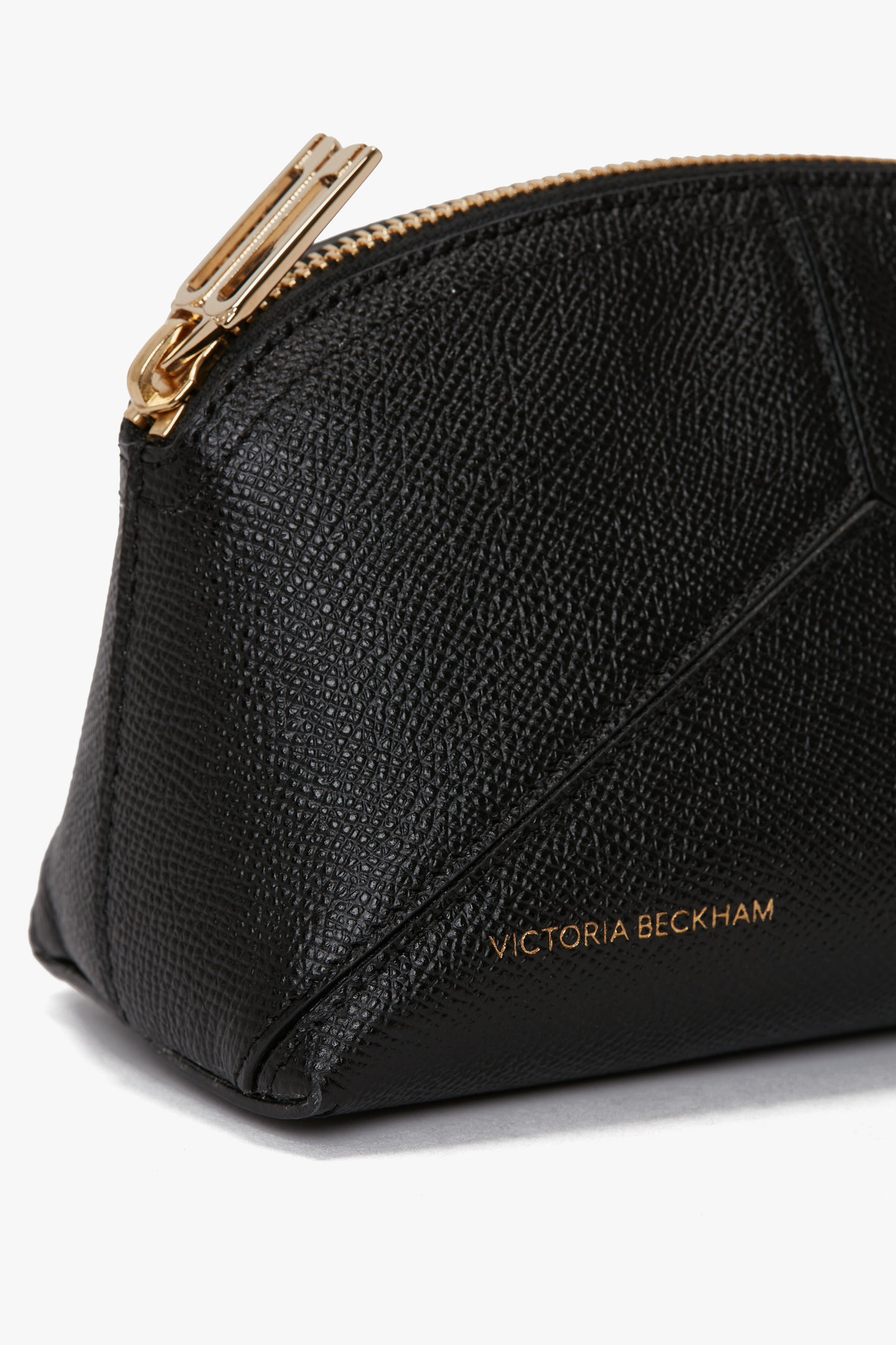 Victoria Mini Travel Pouch In Black Leather