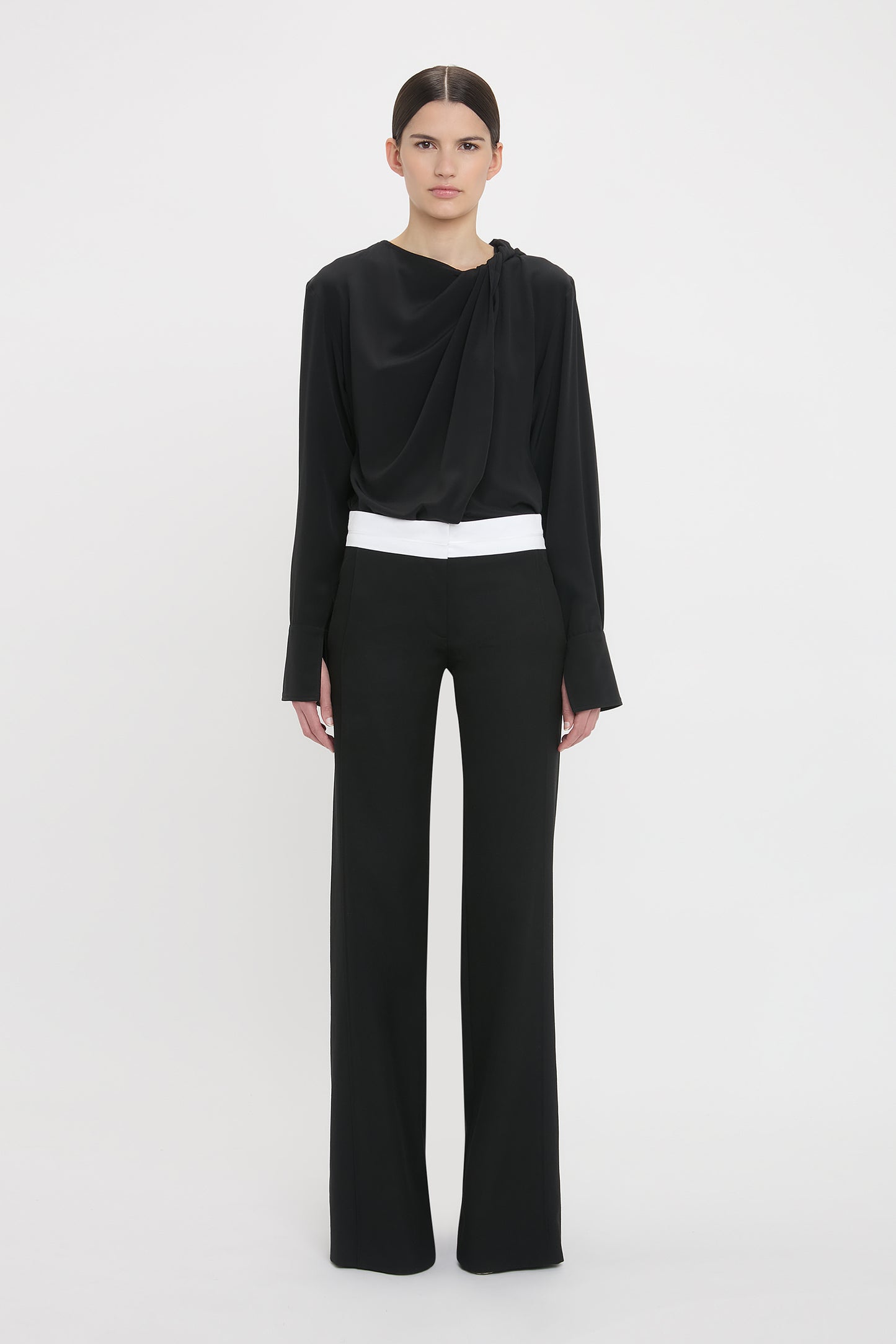 Side Panel Trouser In Black