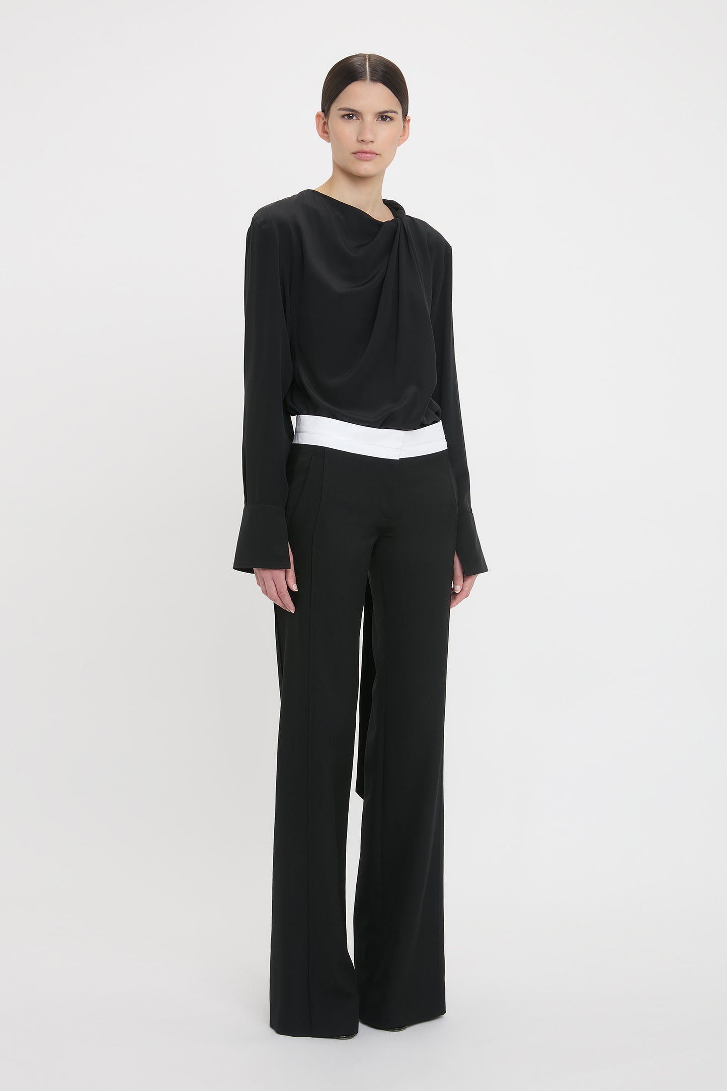 Side Panel Trouser In Black