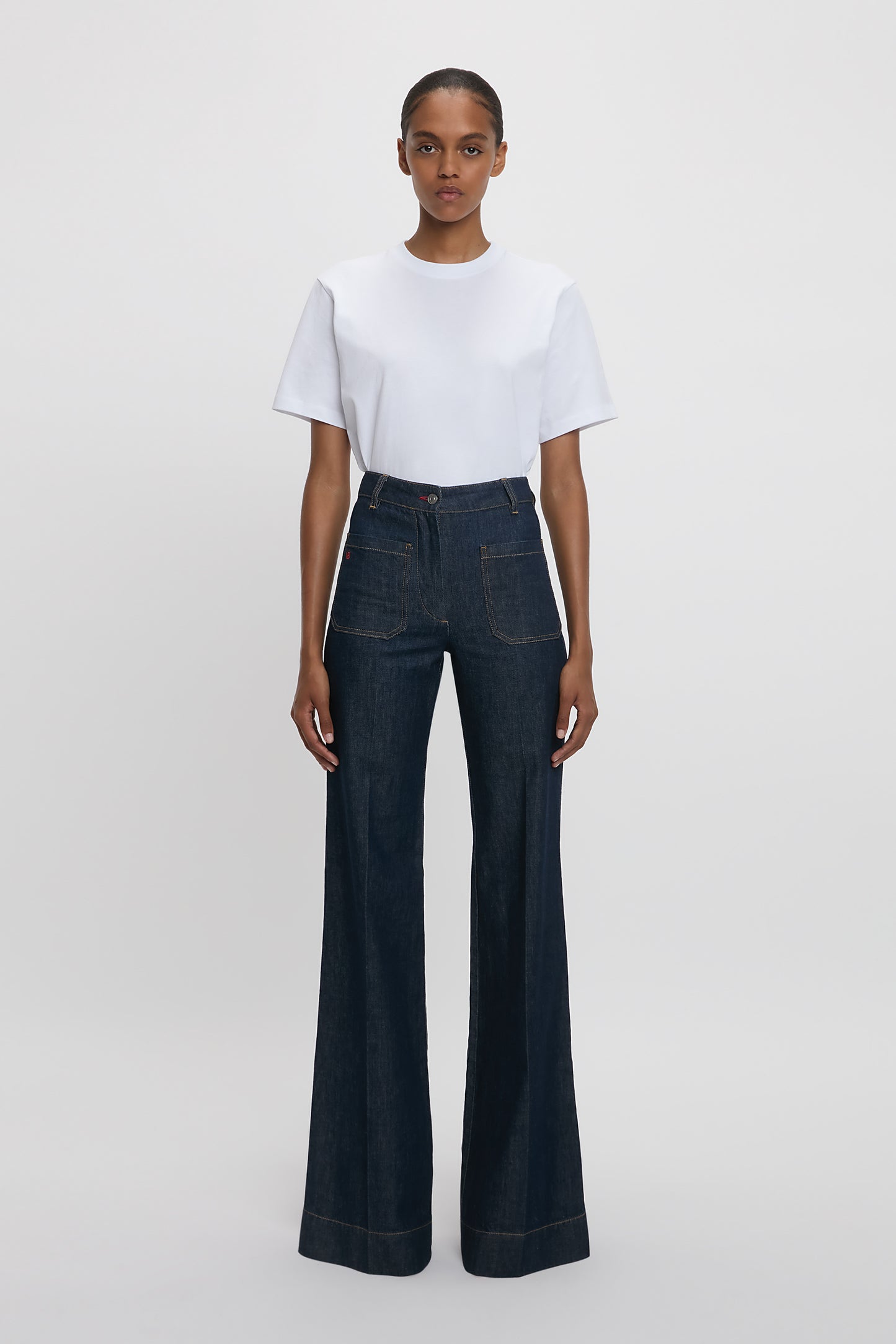 Alina High Waisted Extra Long Jean In Light Rinse