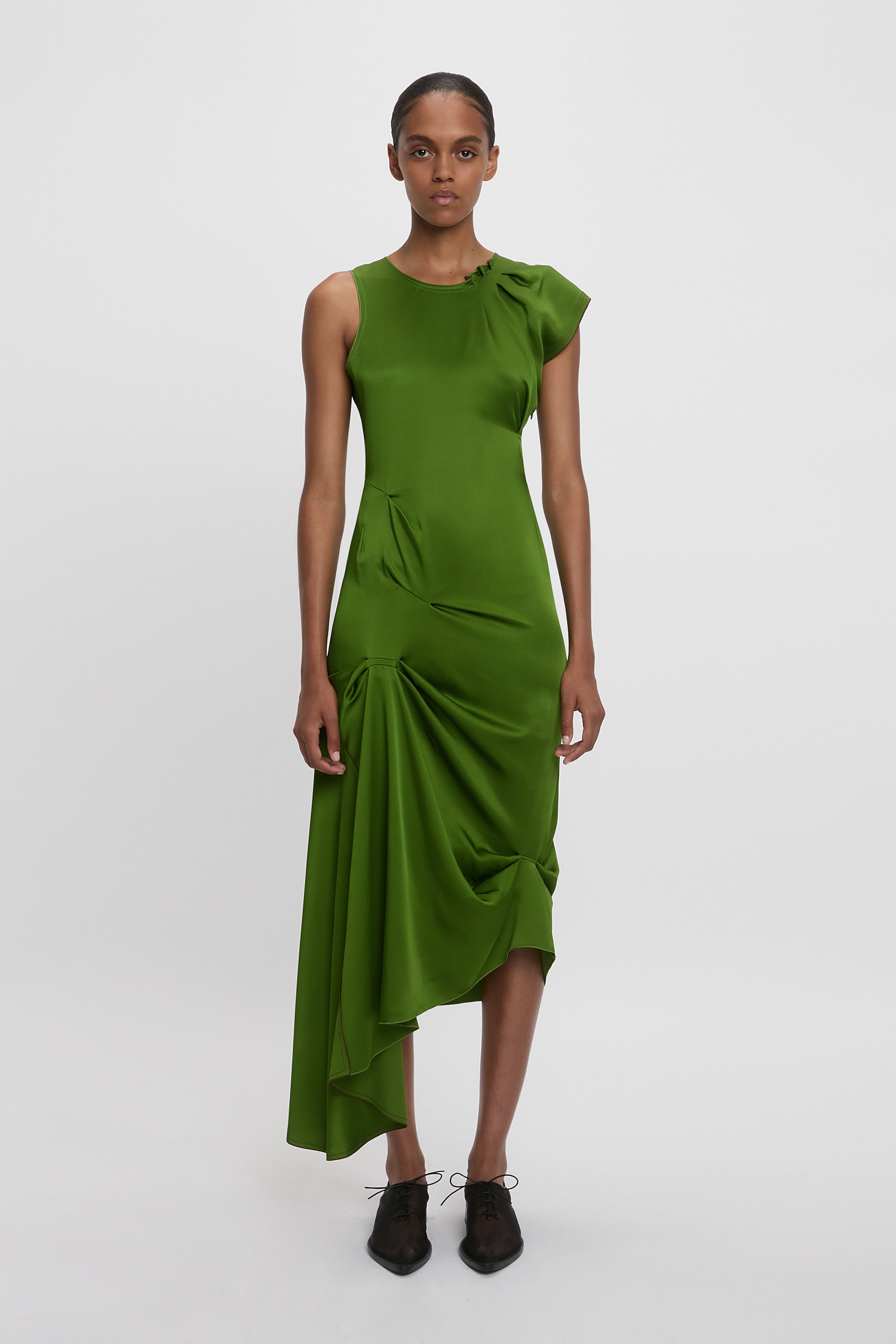 ワンピース VICTORIA BECKHAM Women Dresses 1225WDR 006342A 9342 ALGAE GR 20240731_VB_1122.jpg?v=1740403436