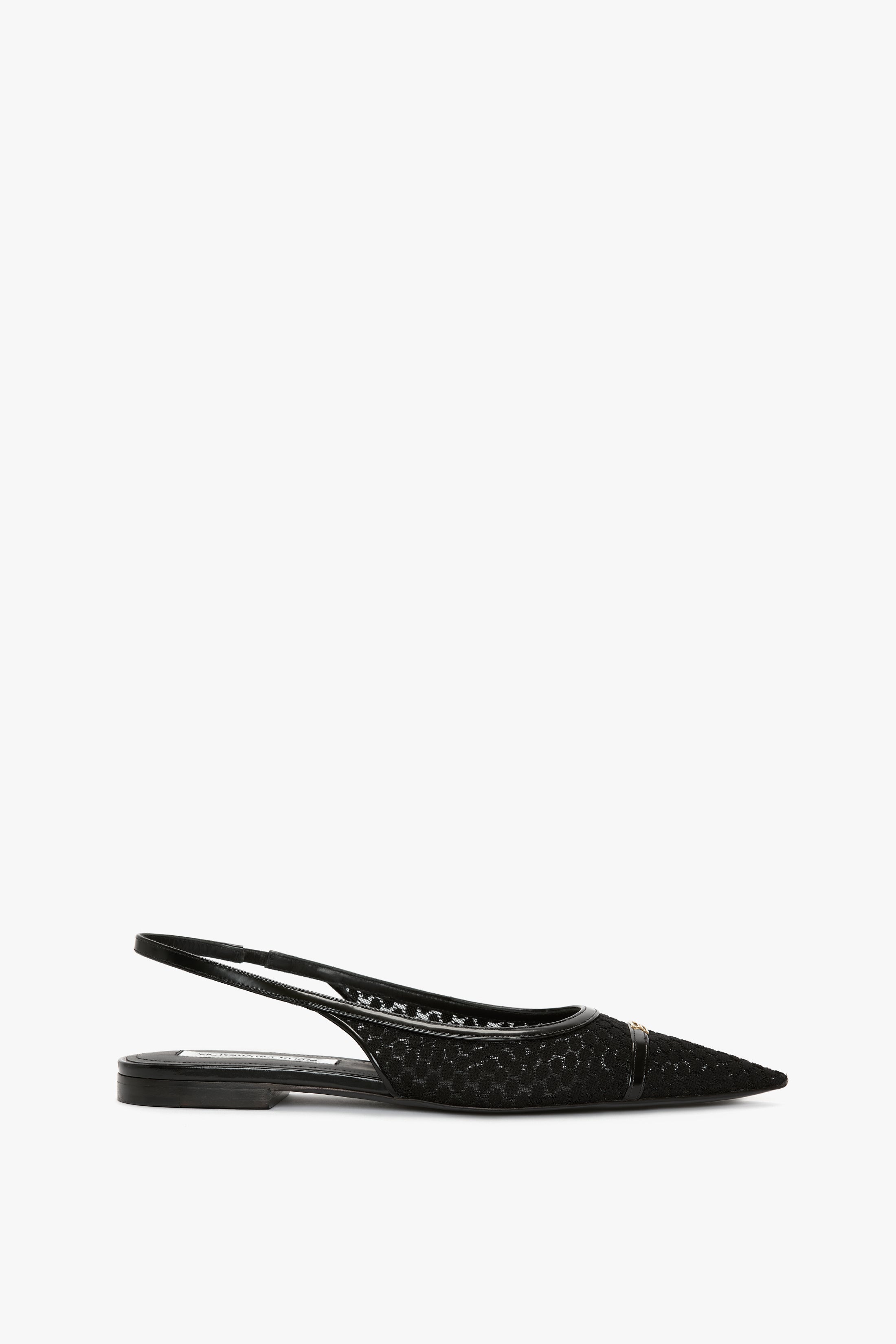 Flat Mesh Slingback Pump In Black – Victoria Beckham Inc
