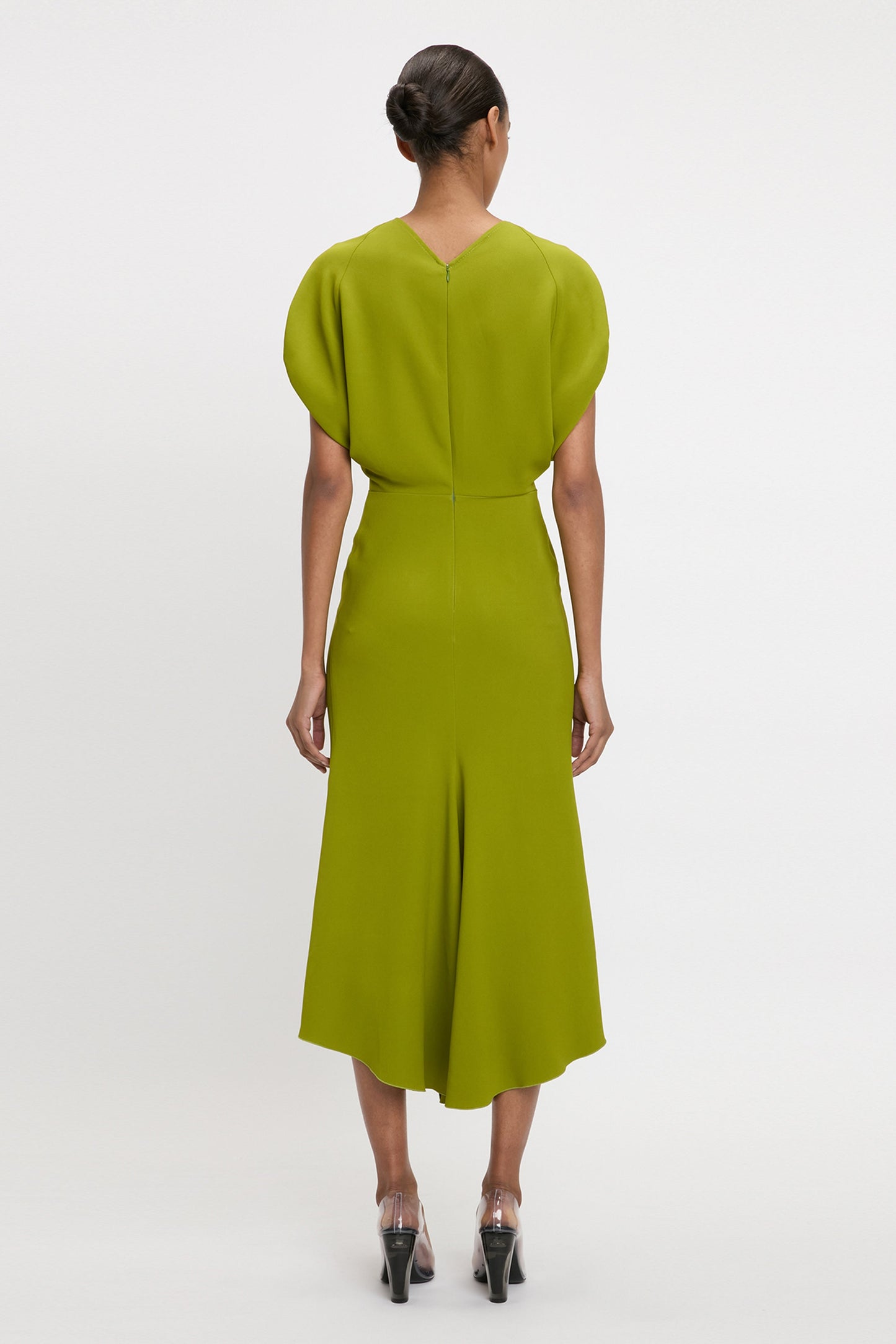 Edith Midi Dress In Parakeet