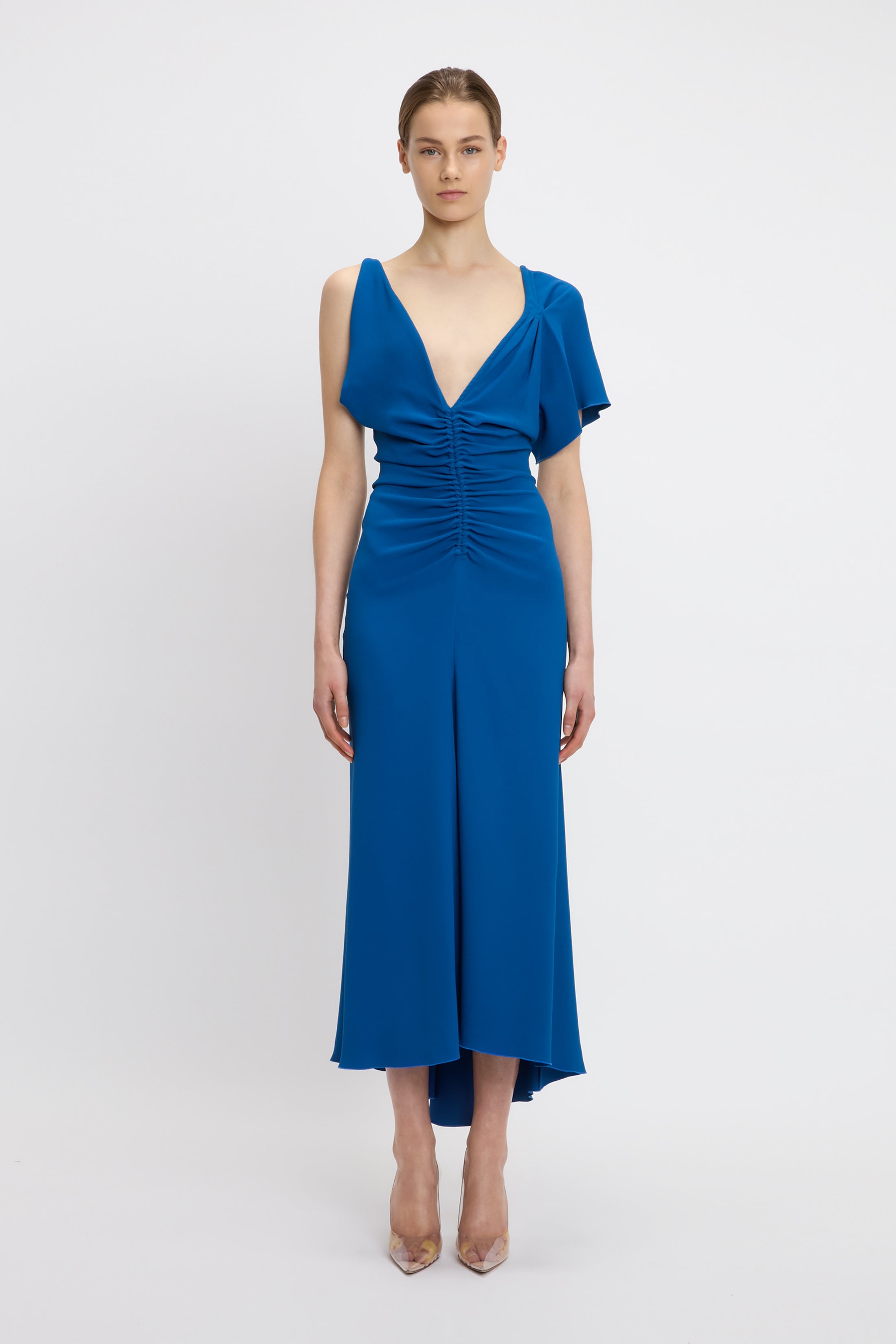 ワンピースその他 Victoria Beckham Sapphire blue midi dress Dolman Midi Dress In Sapphire Blue – Victoria Beckham Inc