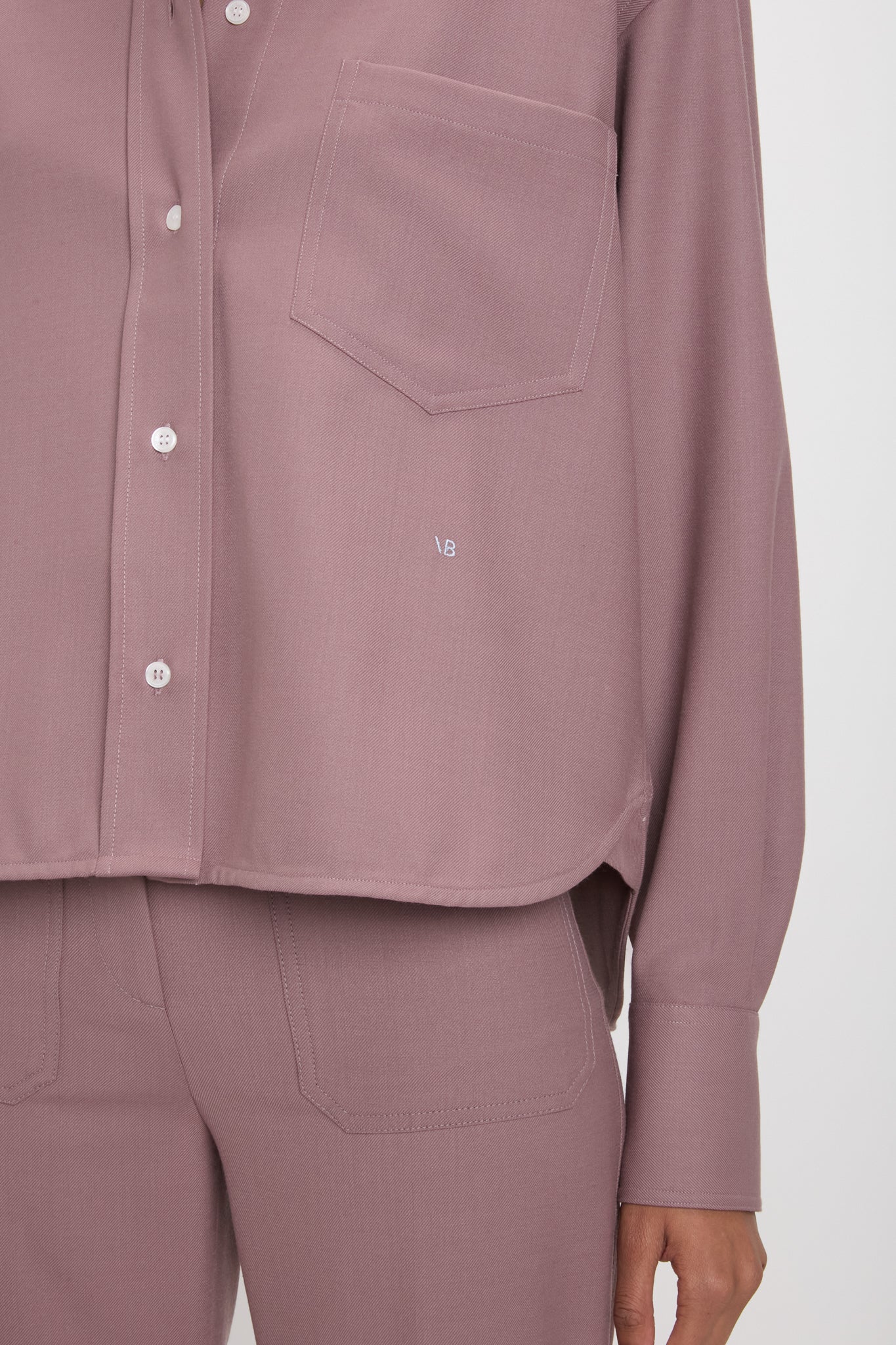 Long Sleeve Shirt In Mauve