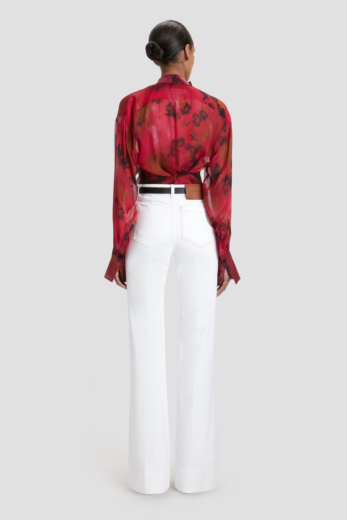 Alina High Waisted Short Jean In Washed White