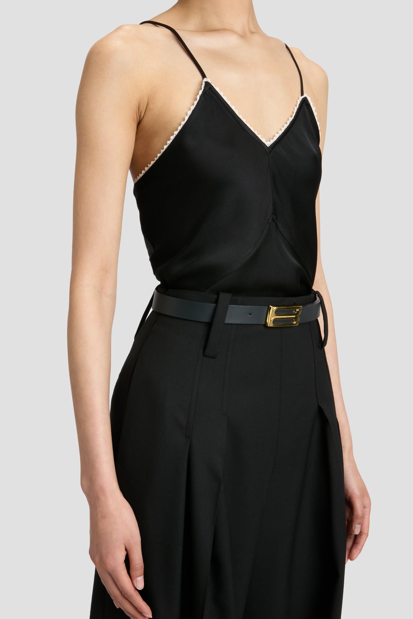 Lace Cami Top In Black