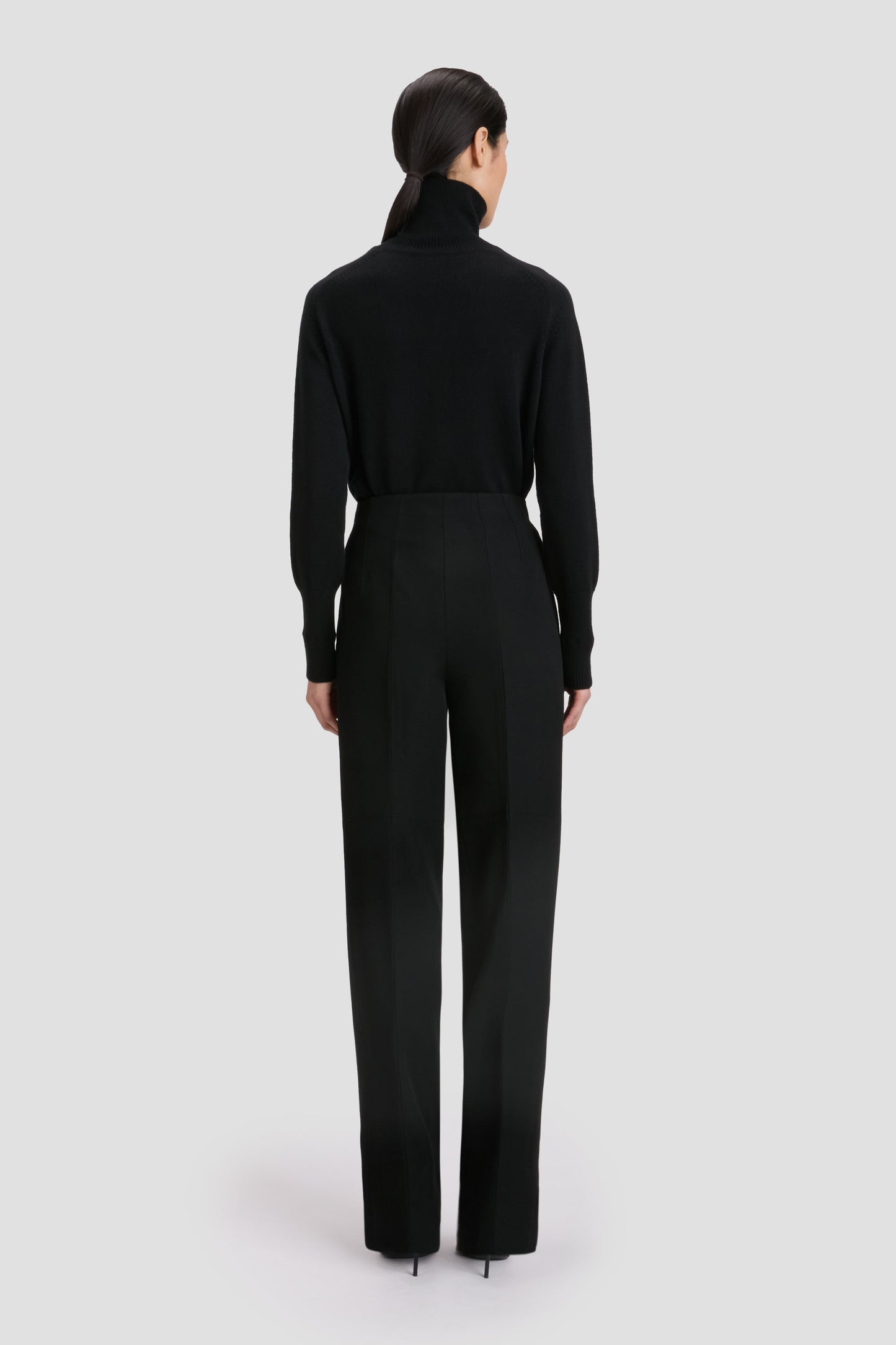 Sculptural Leg Trouser In Black