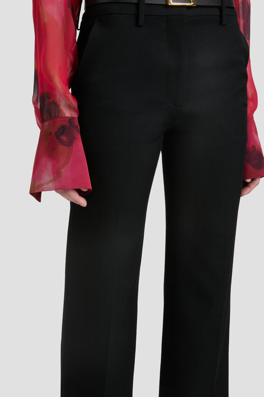 Tailored Straight Leg Trouser In Black