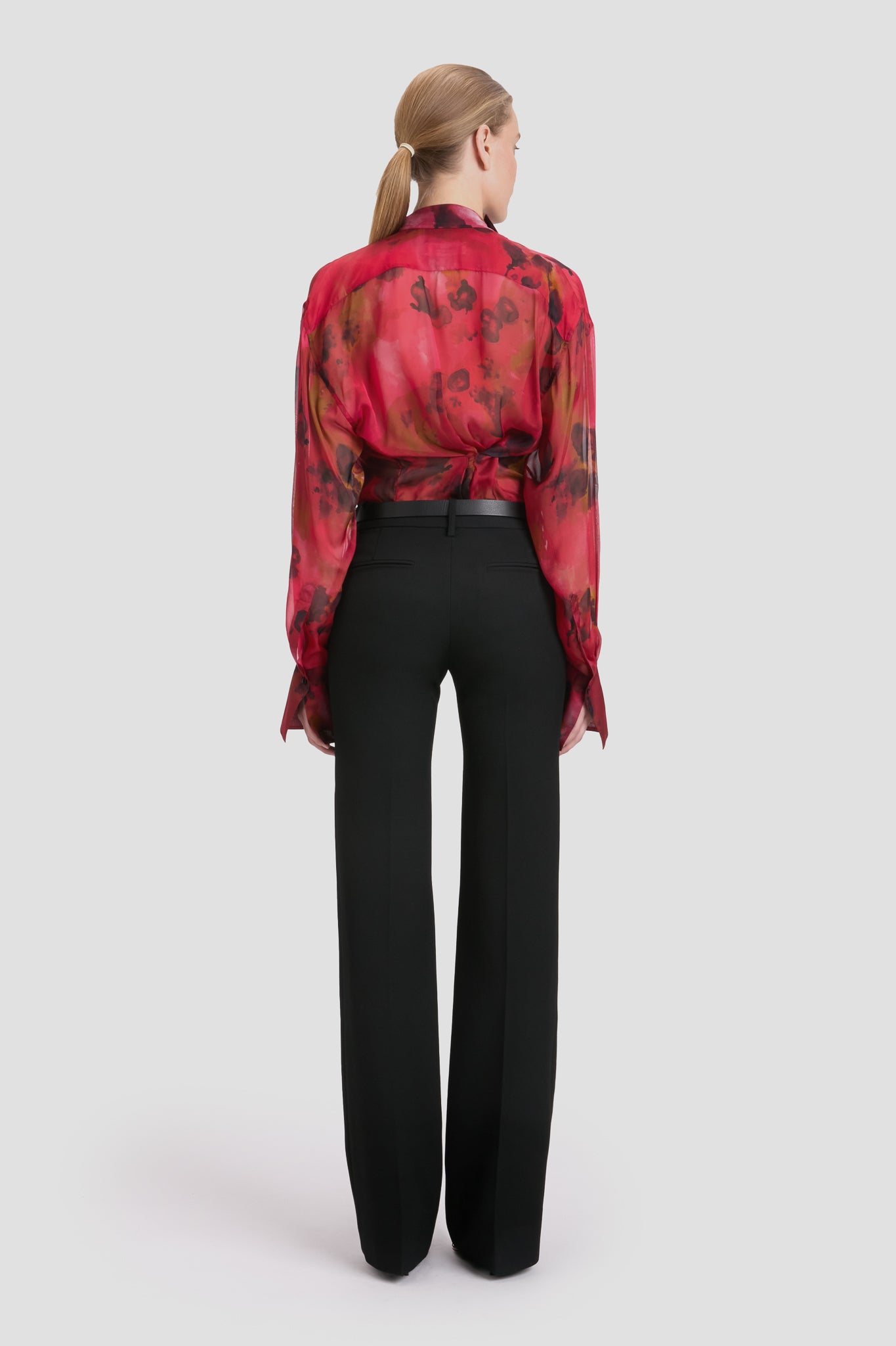 Tailored Straight Leg Trouser In Black