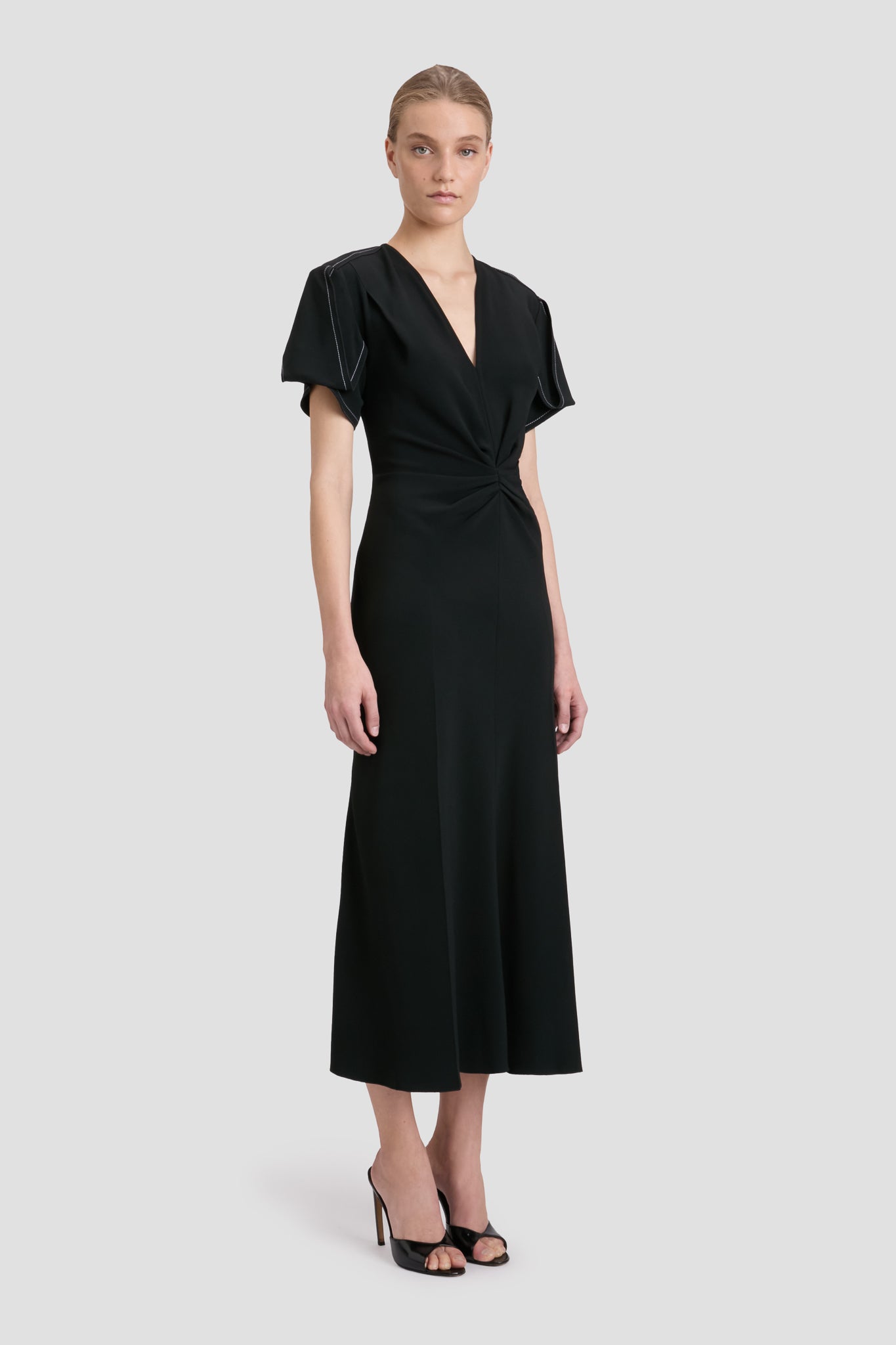 Eve Midi Dress In Black