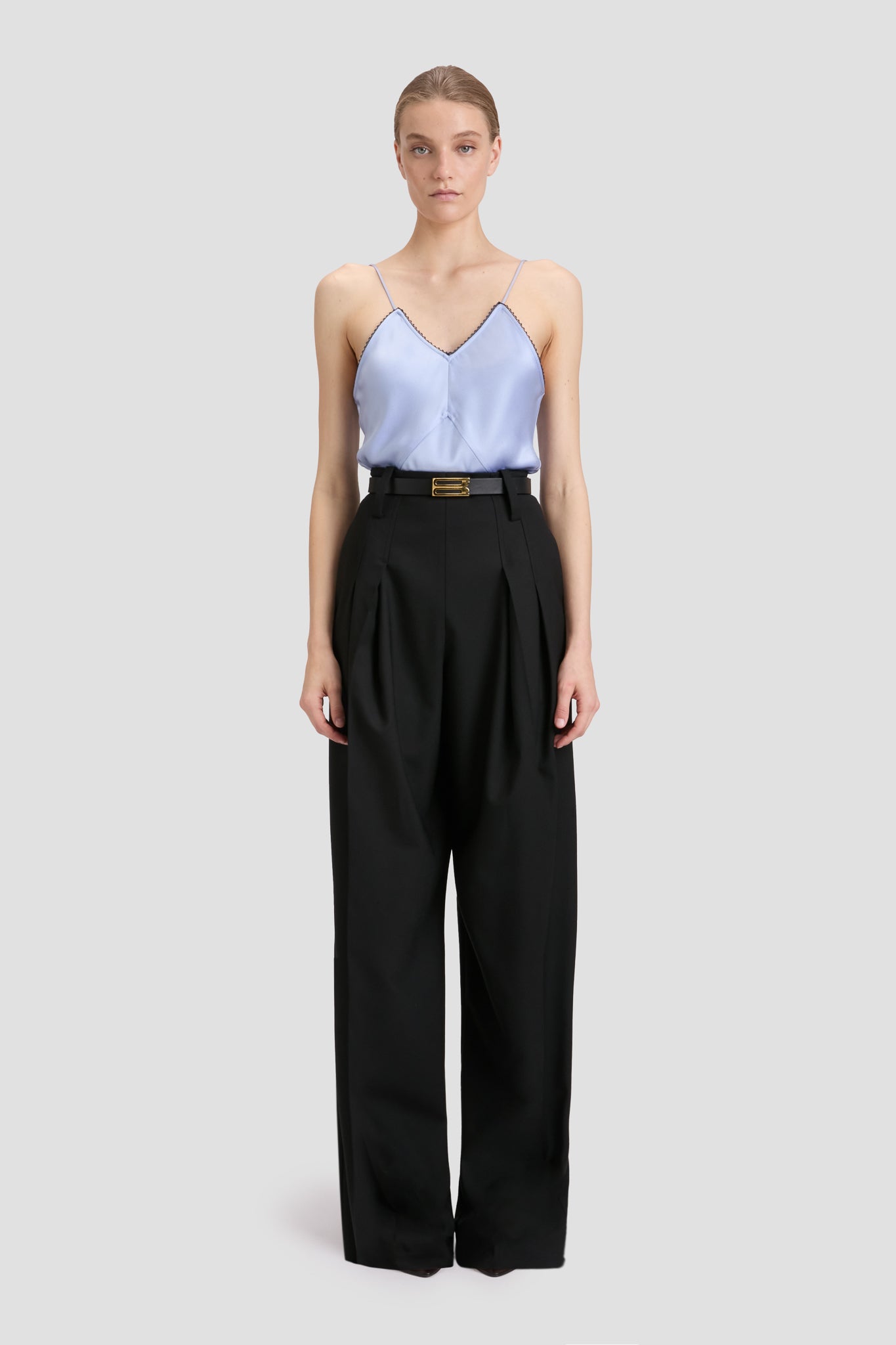 Lace Cami Top In Delphinium Blue