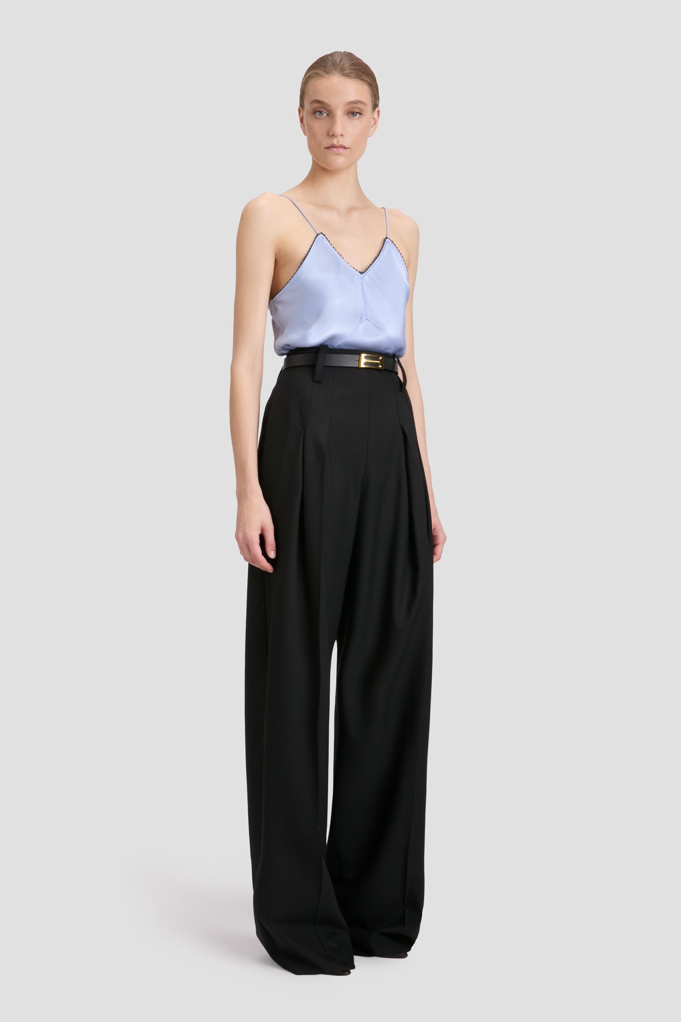 Lace Cami Top In Delphinium Blue