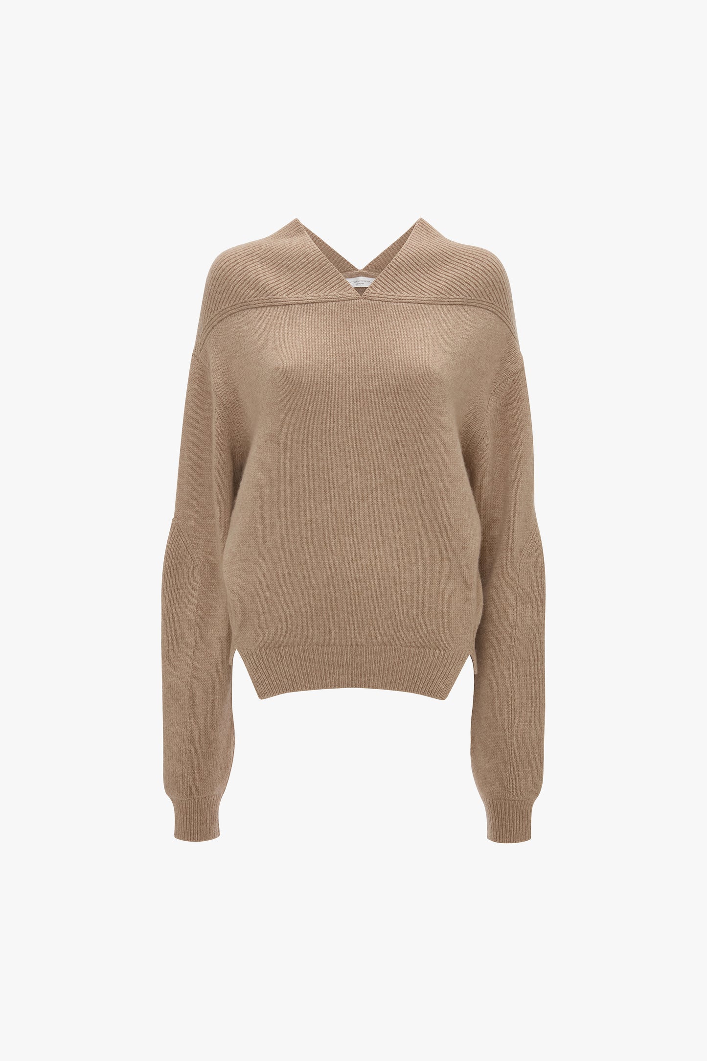 V-Neck Jumper In Sand