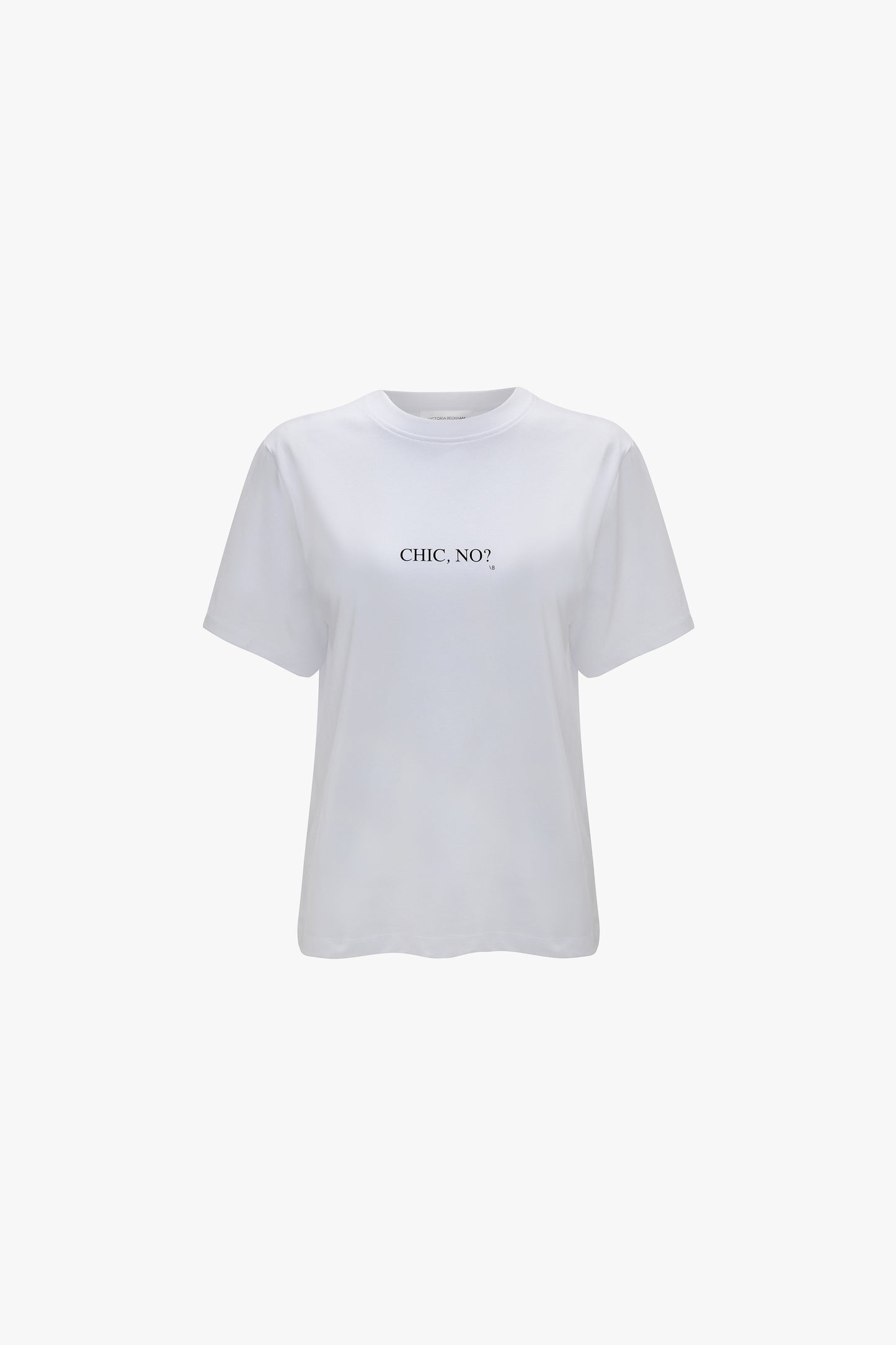 Chic No?' Slogan T-Shirt In White