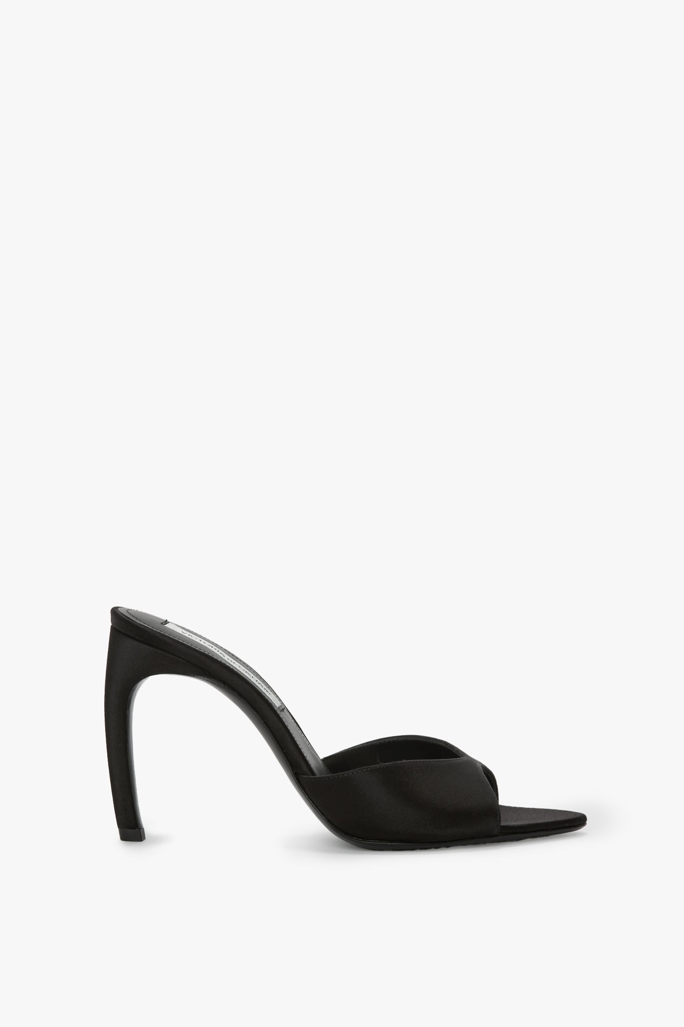 Harlow Mule In Black Satin – Victoria Beckham Inc
