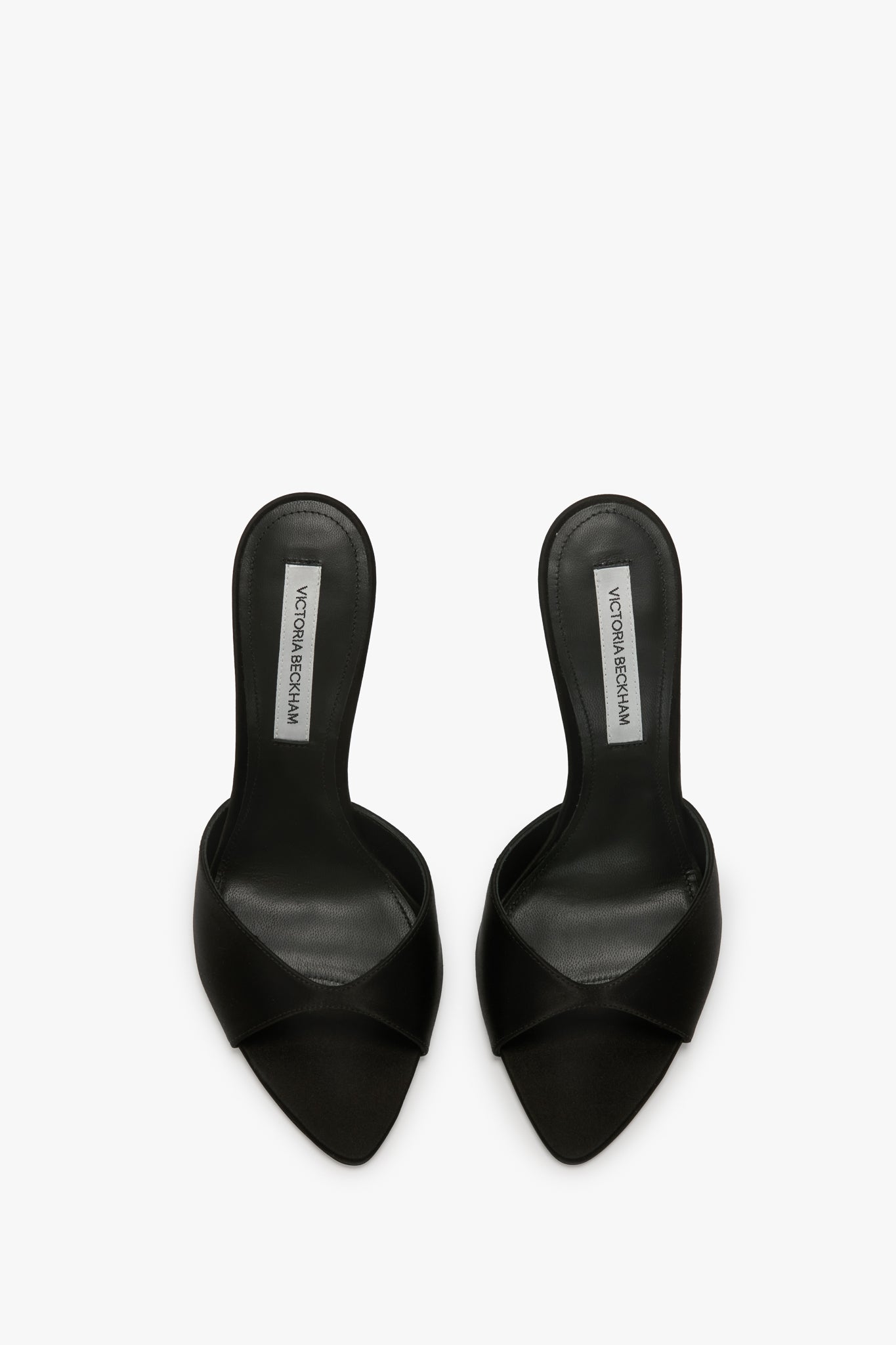 Harlow Mule In Black Satin