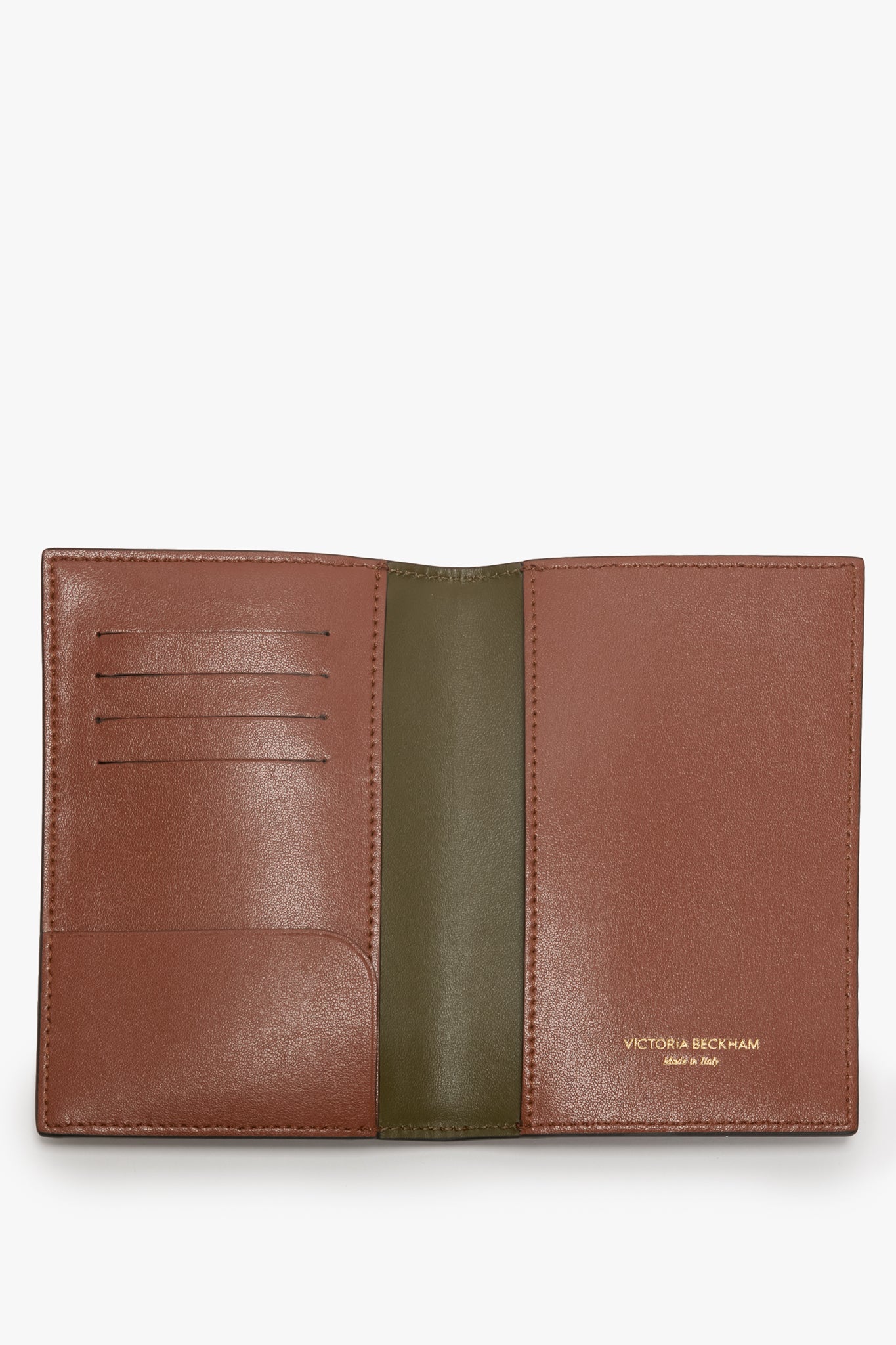 Passport Holder In Tan Leather