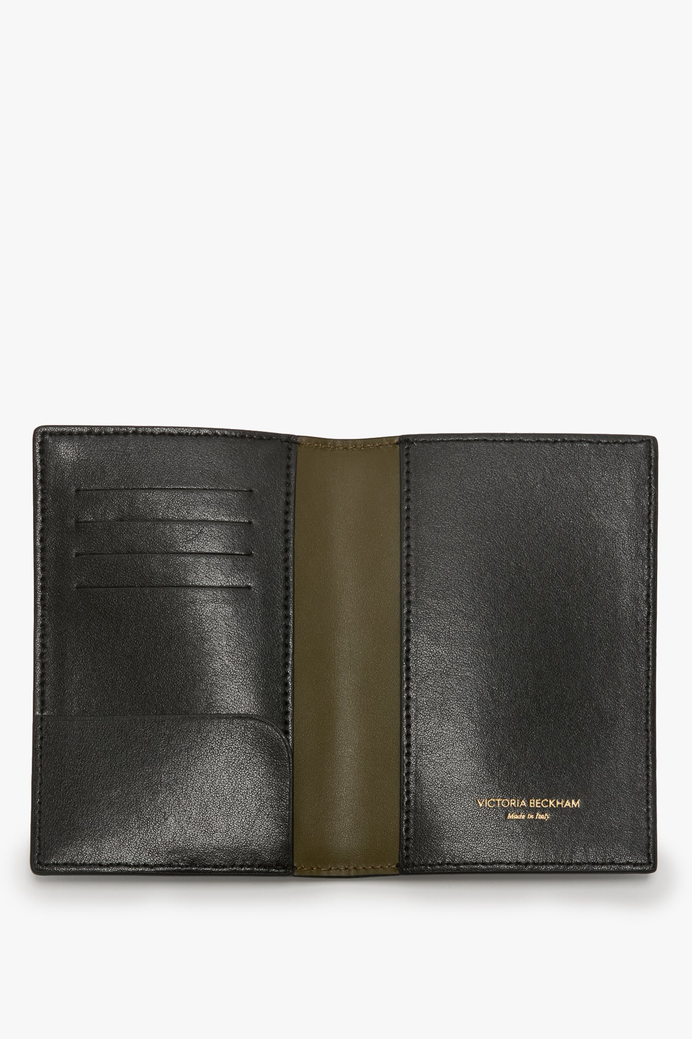 Passport Holder In Black Leather