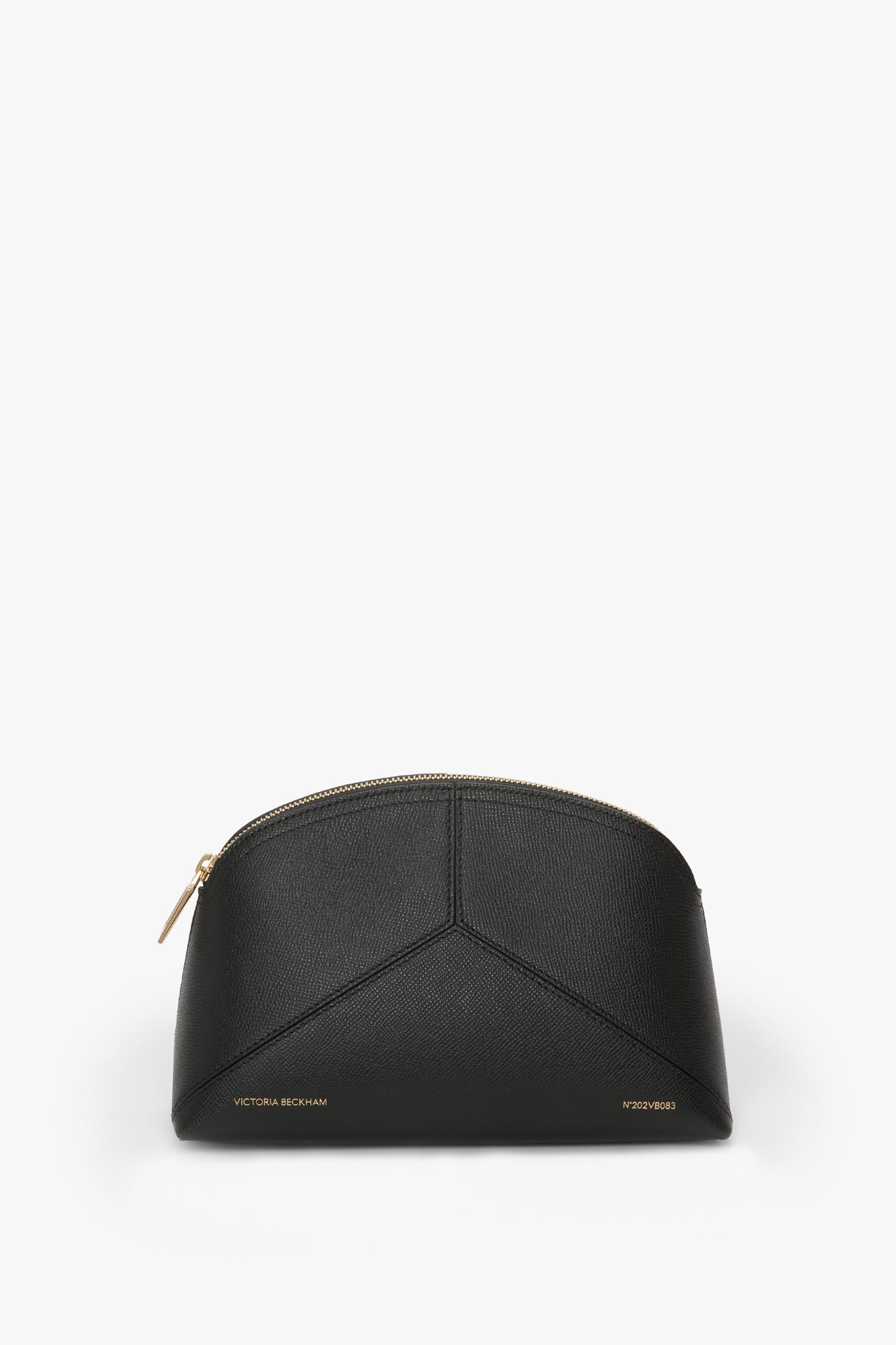 Victoria Large Travel Pouch In Black Leather