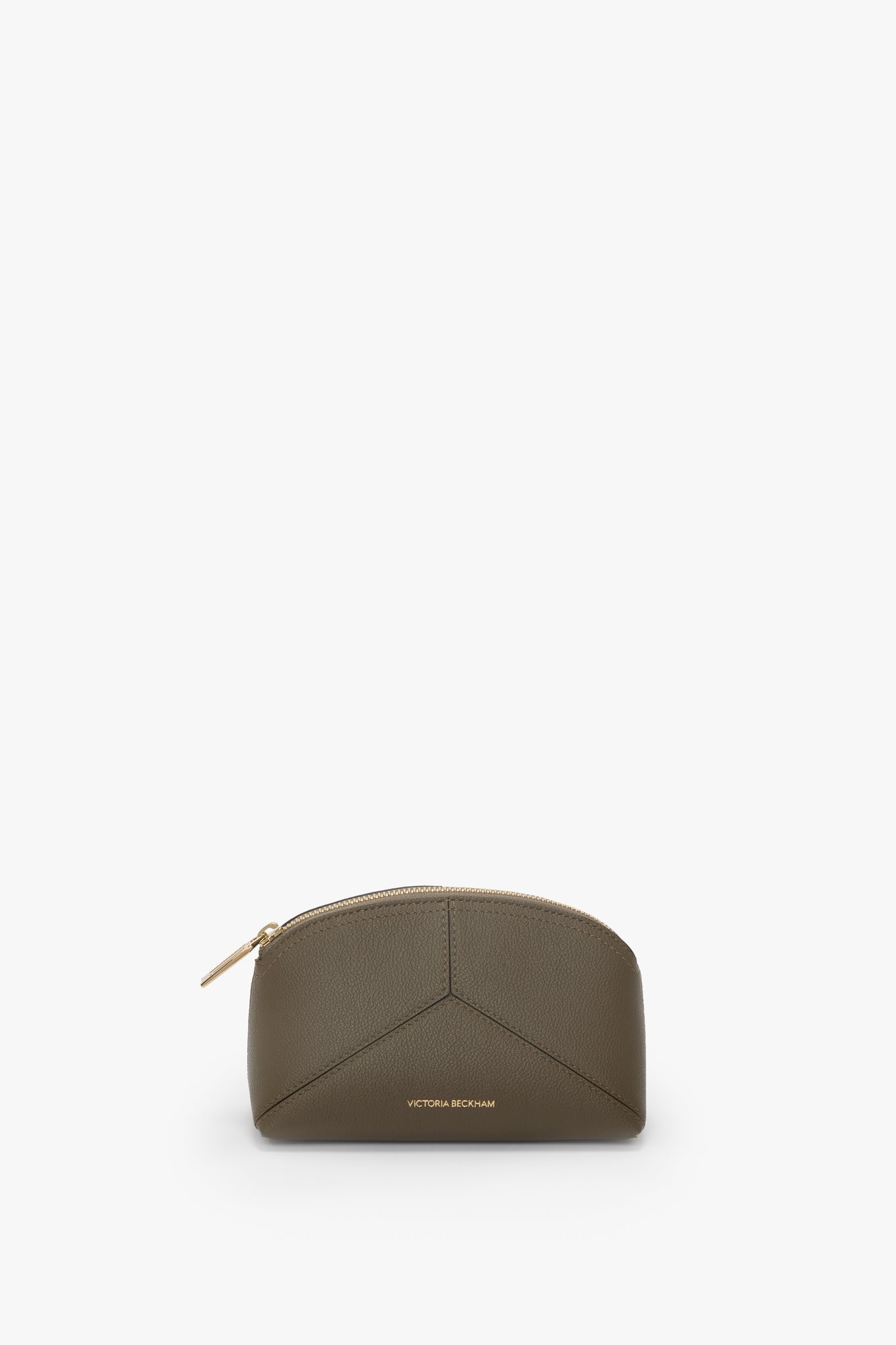 Victoria Mini Travel Pouch In Khaki Leather – Victoria Beckham Inc