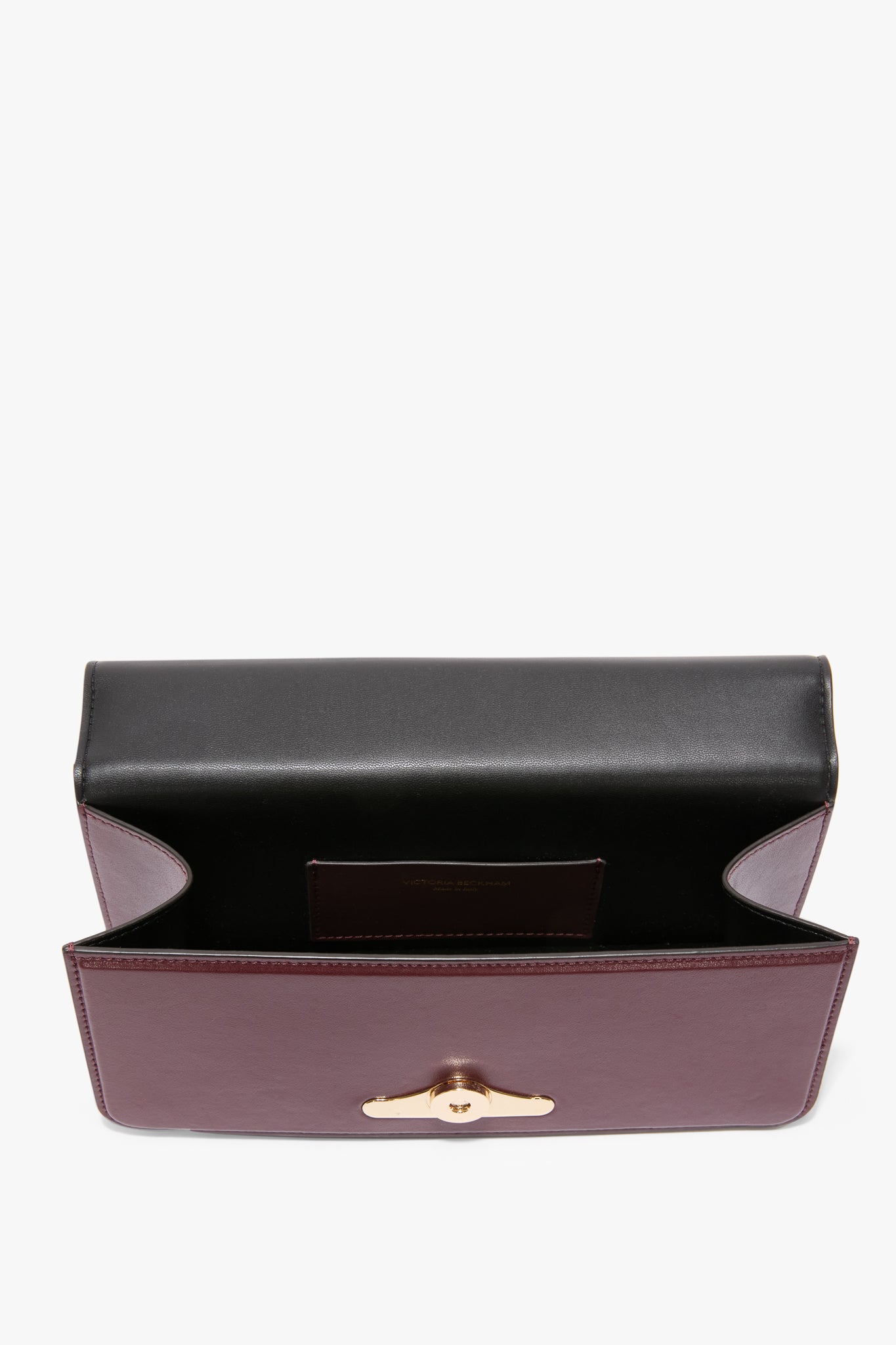 202 Clutch Bag In Burgundy Leather