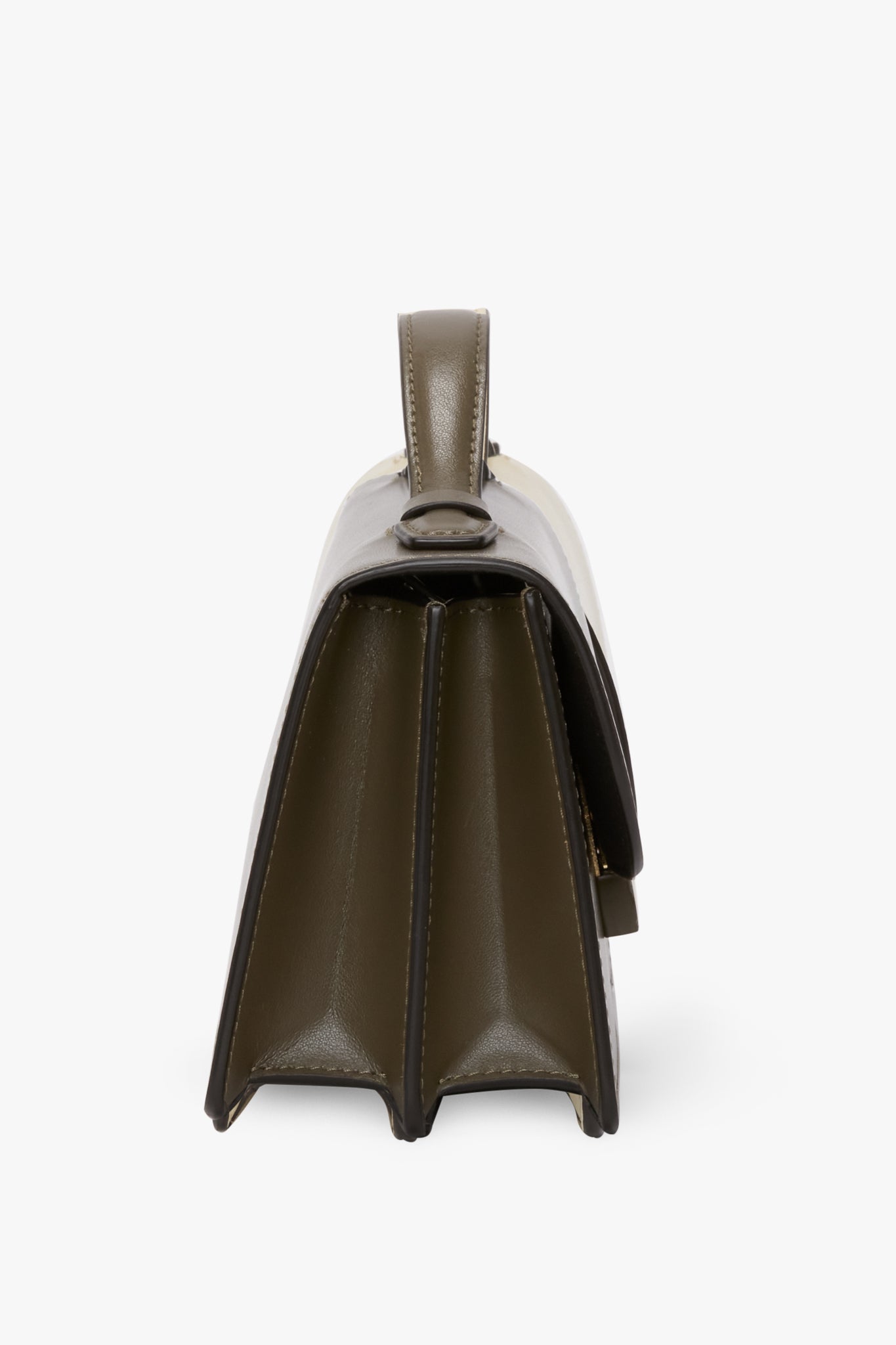 Tonal Mini Dorian Bag In Dark Khaki Smooth Leather