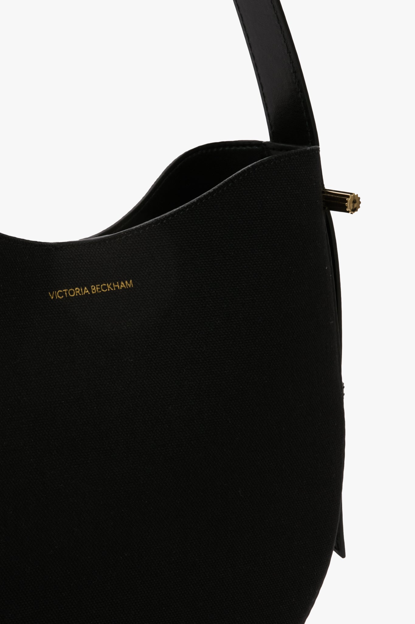 Medium Dia Hobo Bag In Black Canvas