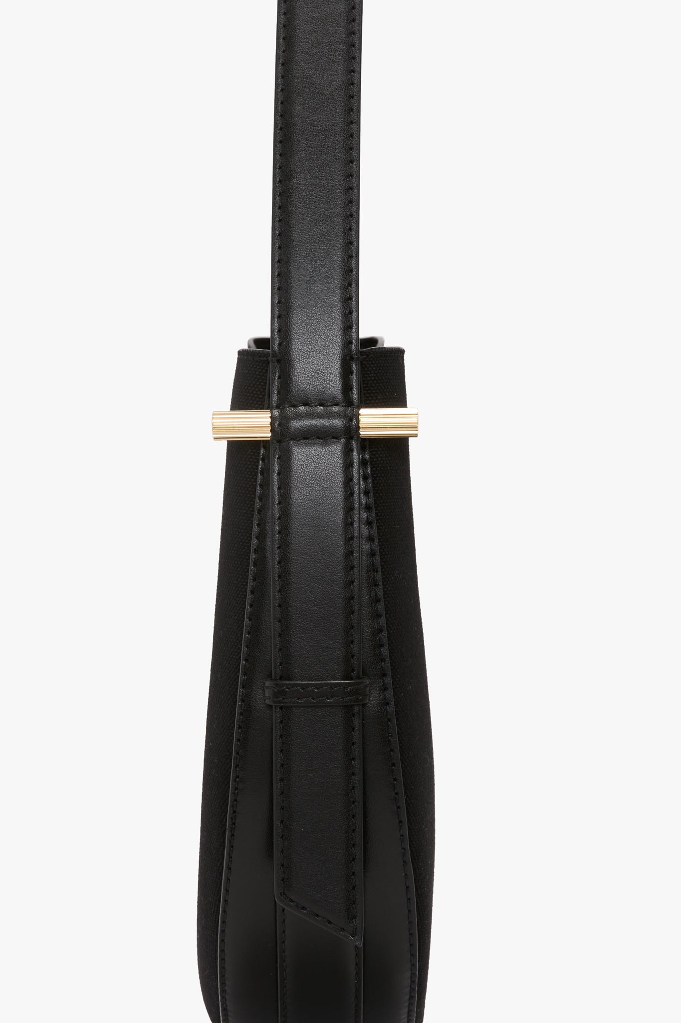 Medium Dia Hobo Bag In Black Canvas