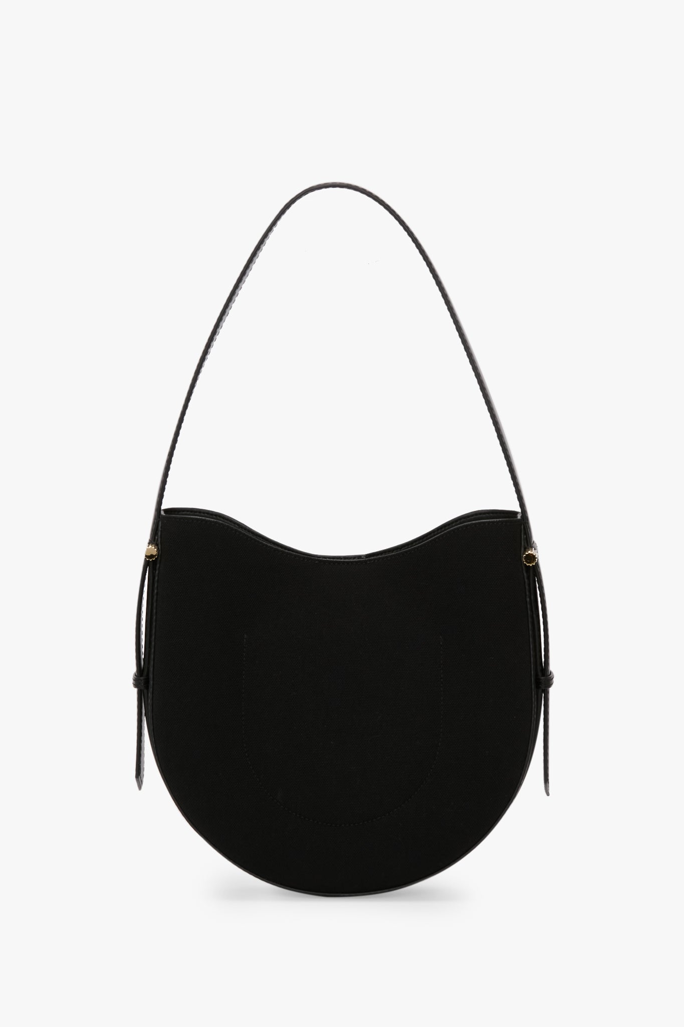 Medium Dia Hobo Bag In Black Canvas