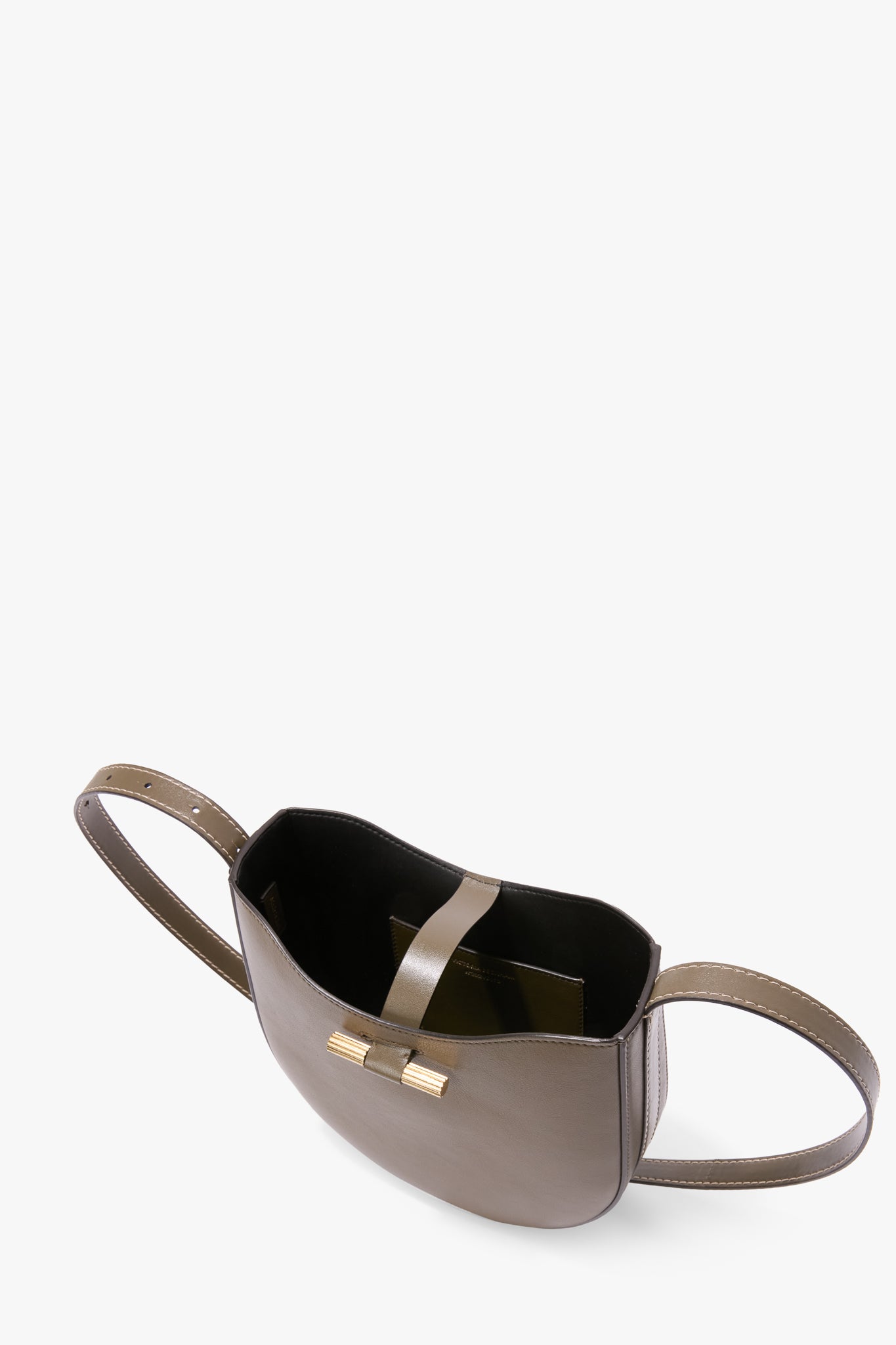 Dia Crossbody Bag In Dark Khaki Leather