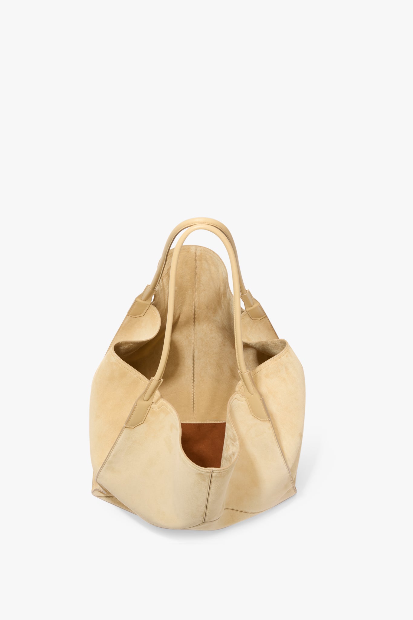 Victoria Travel Tote Bag In Sand Suede