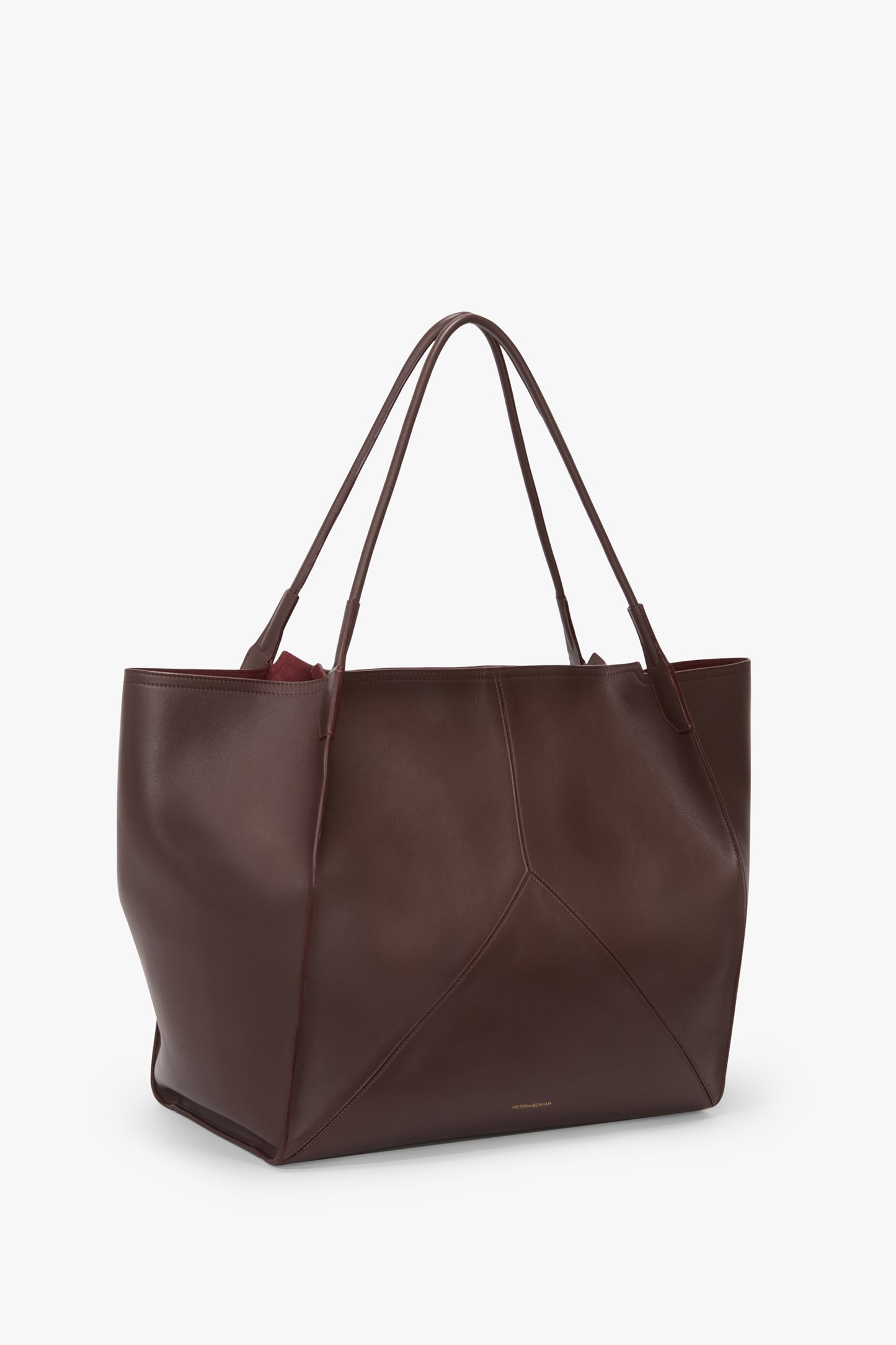 Victoria  Travel Tote In Burgundy Soft Leather