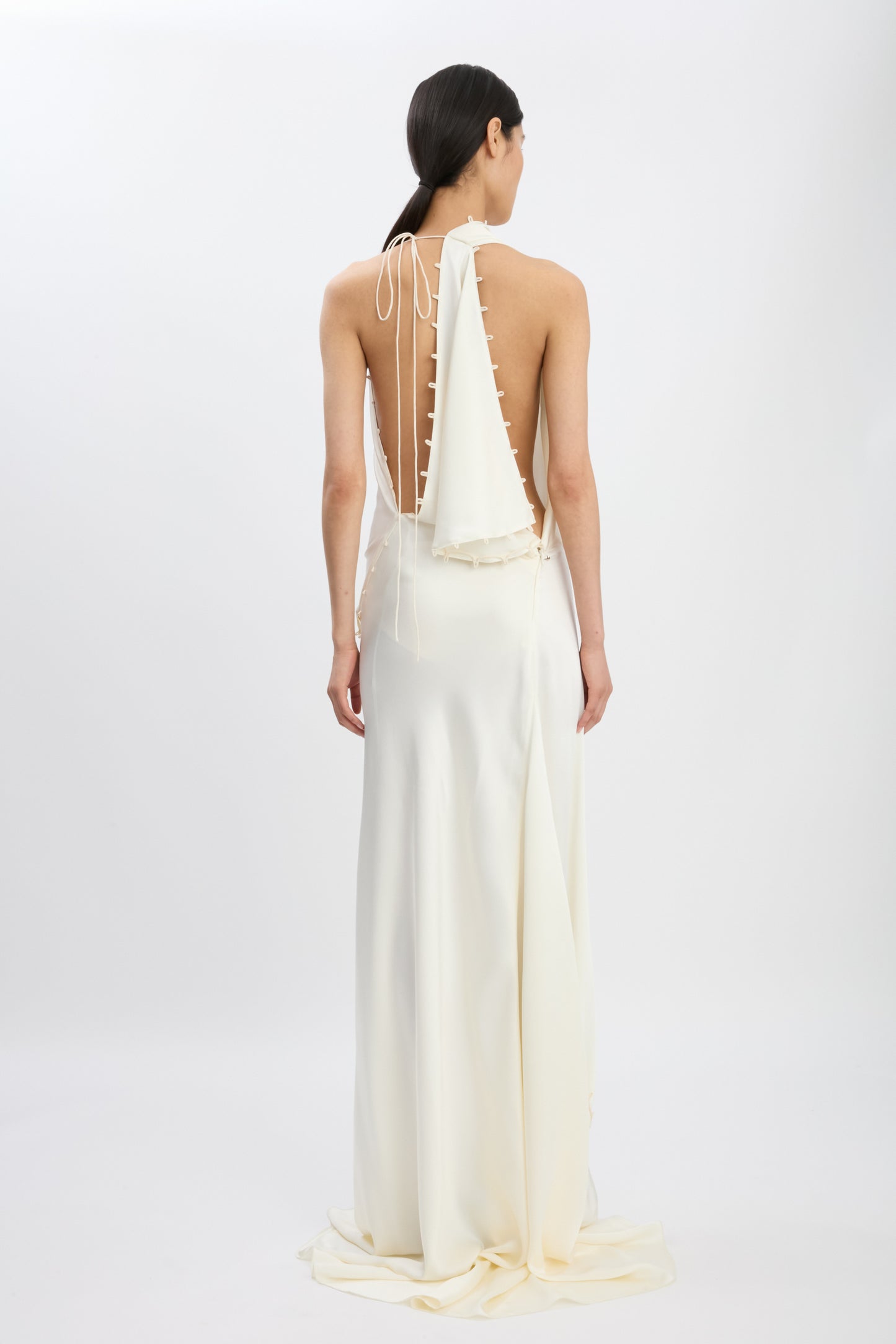 Draped Gown In Ivory