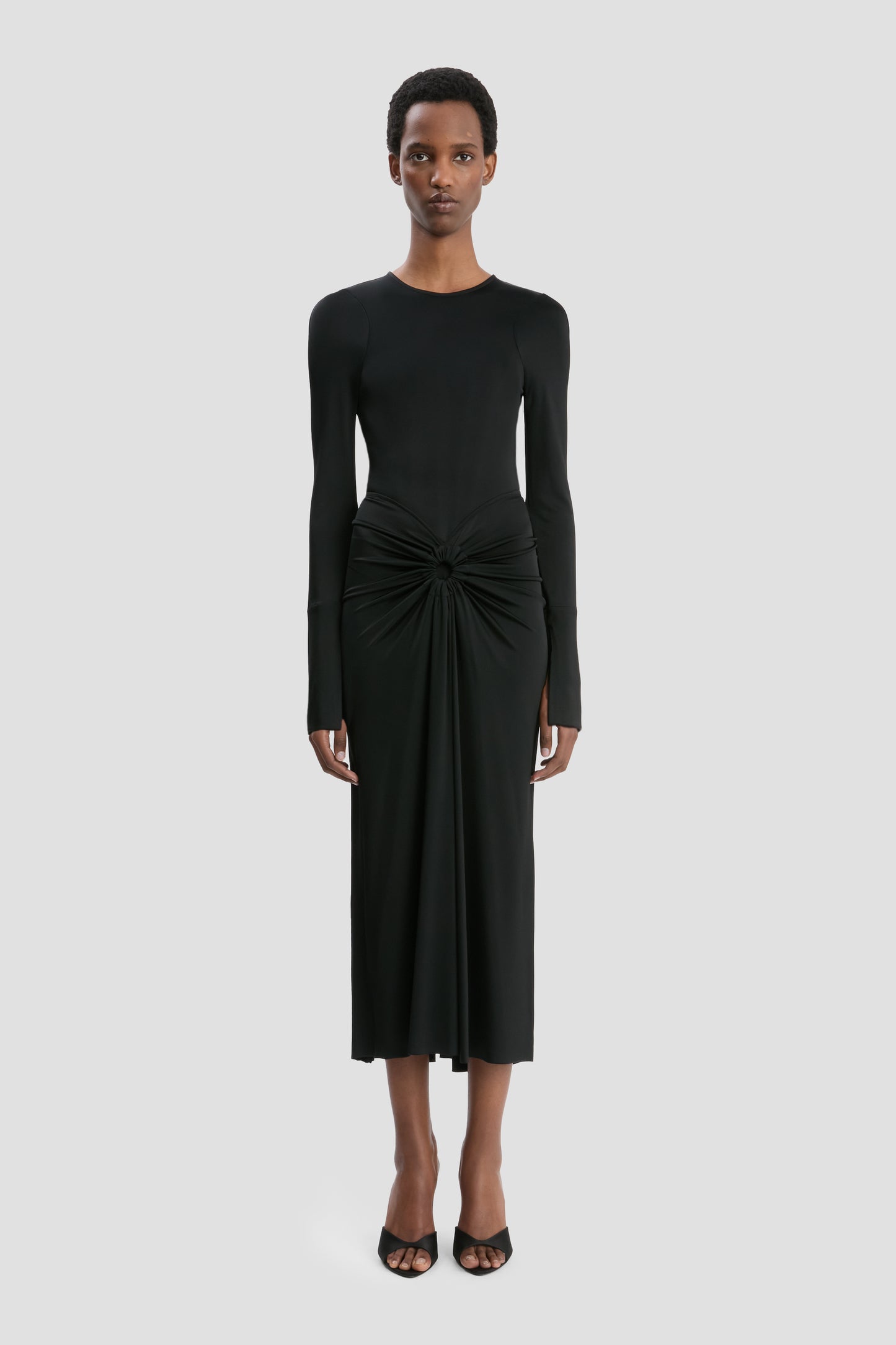 Frances Midi Dress In Black