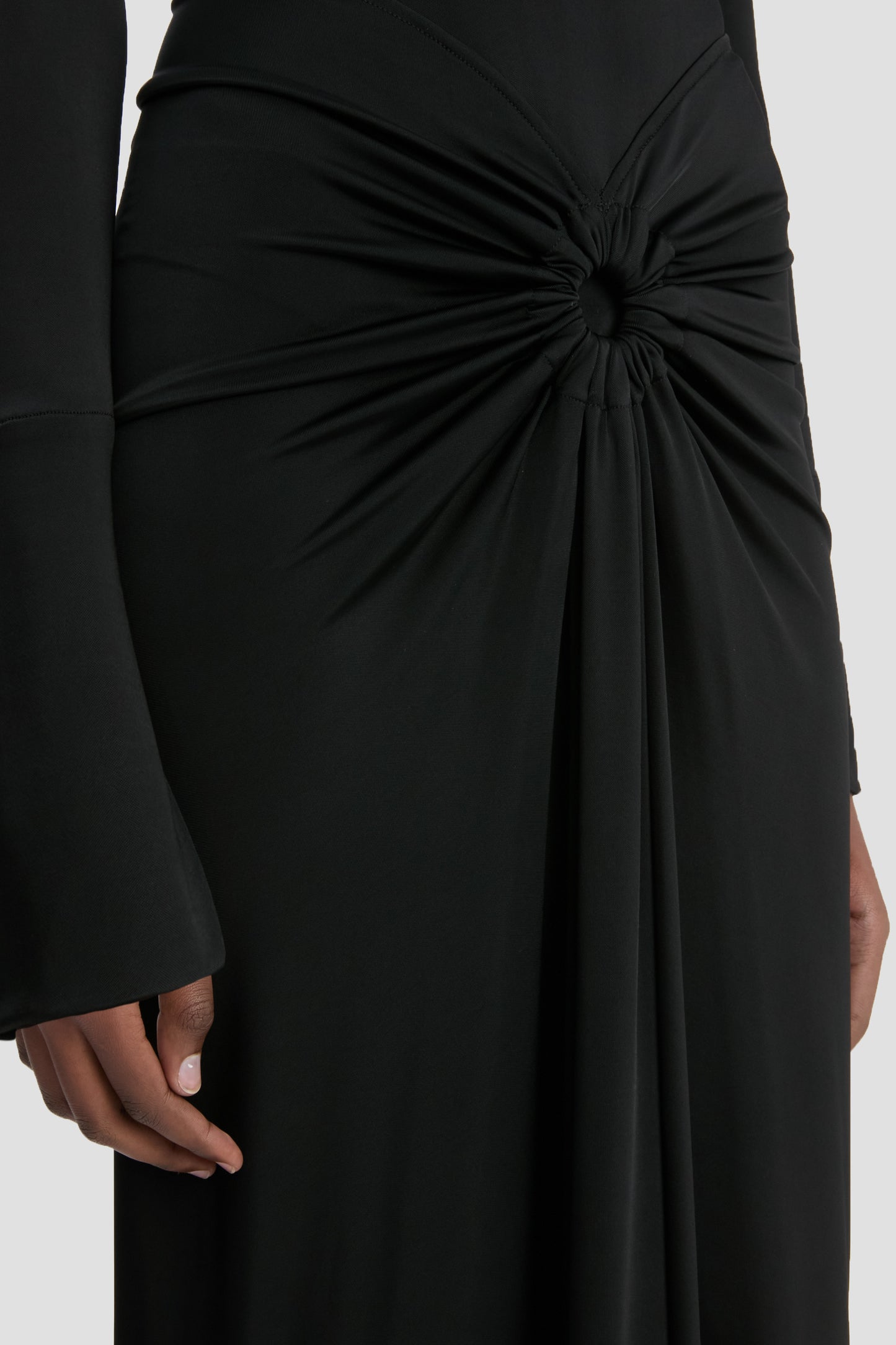 Frances Midi Dress In Black