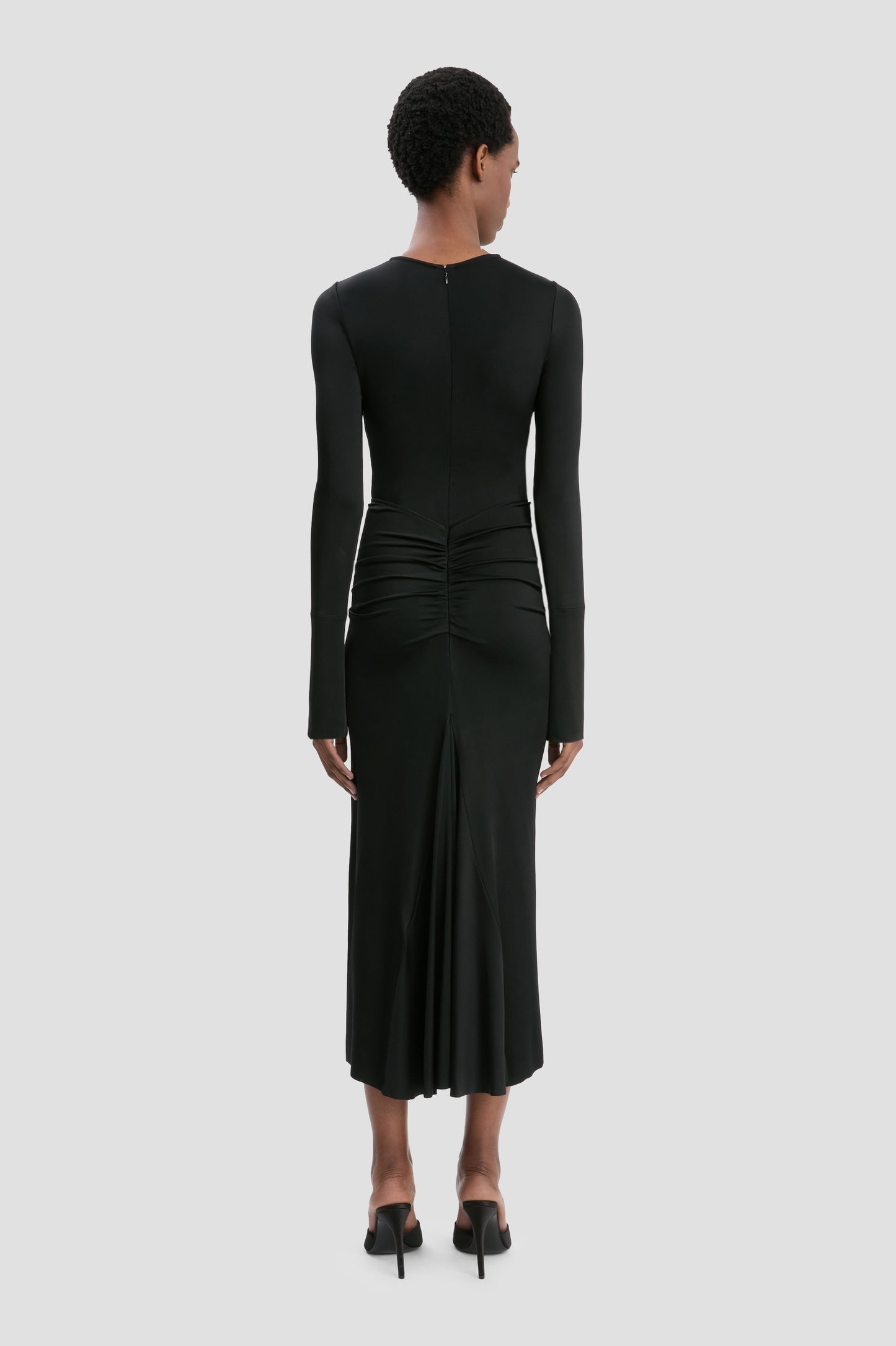 Frances Midi Dress In Black