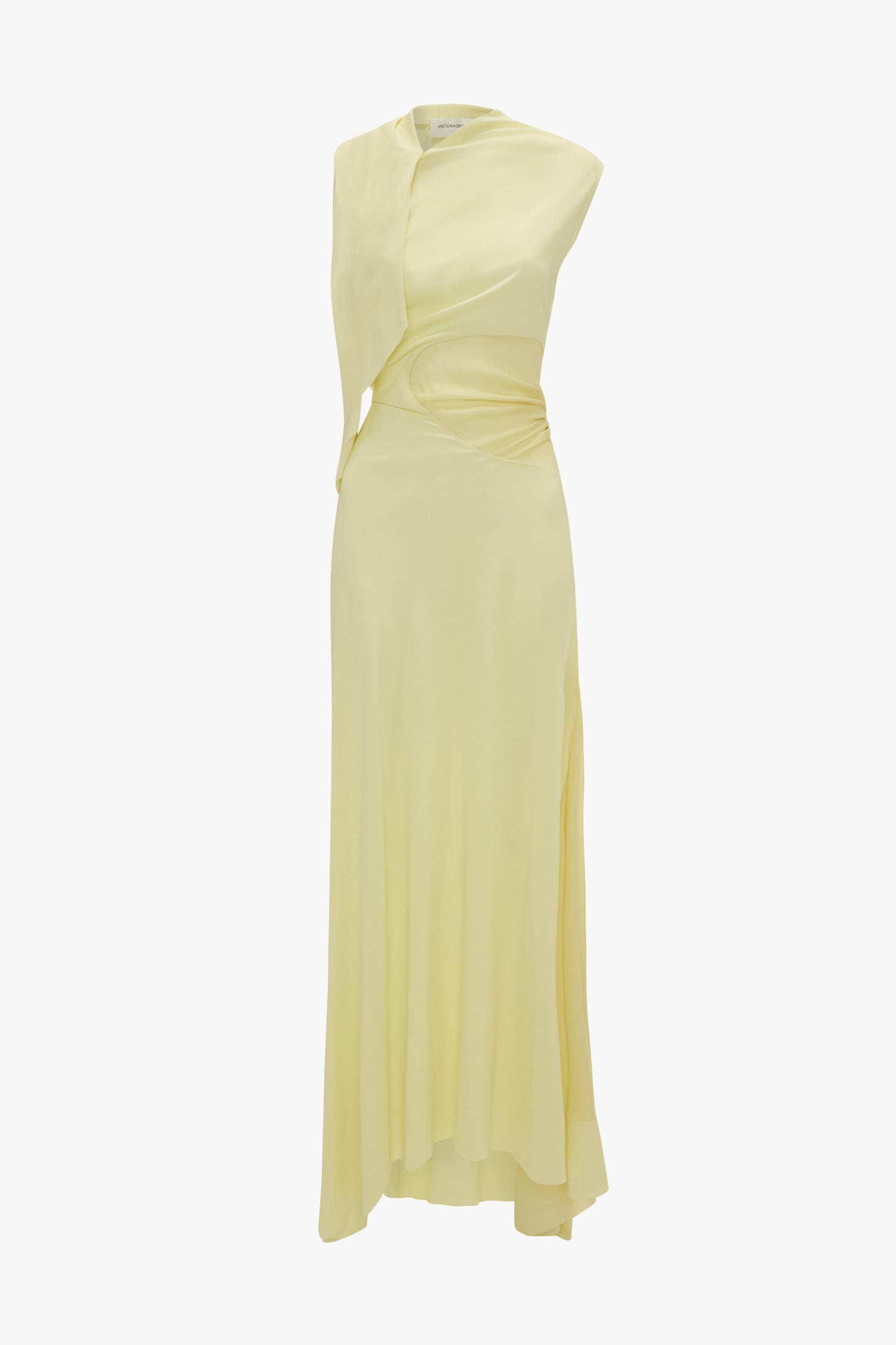 Panelled Dress In Frosted Yellow
