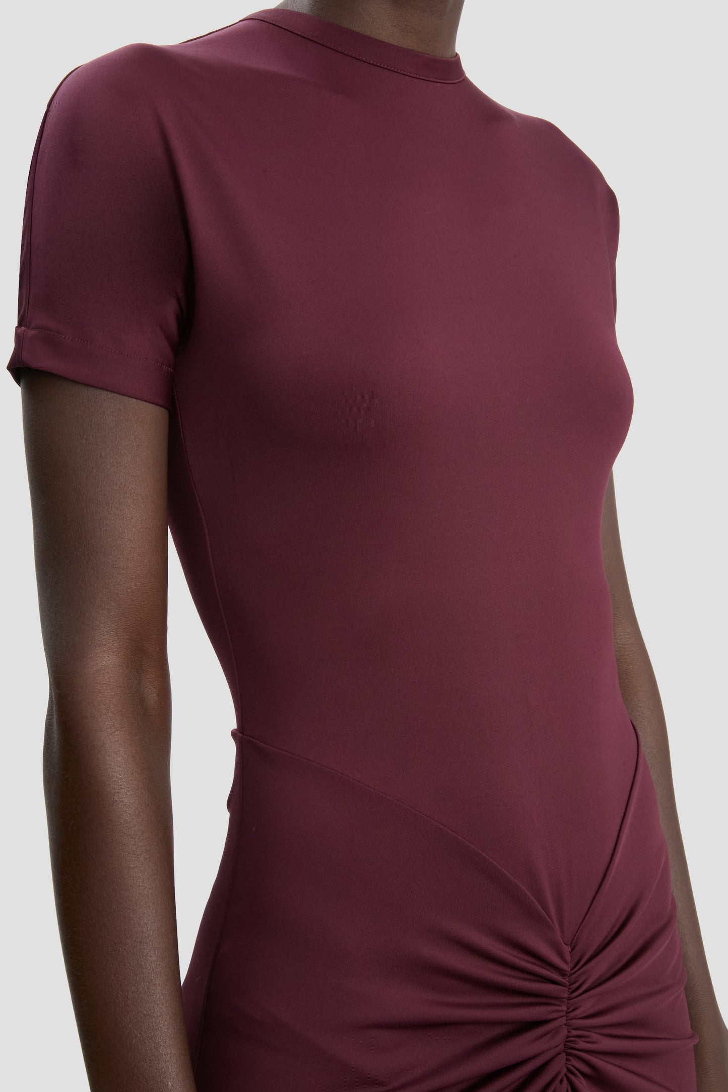 Blaire Midi Dress In Merlot