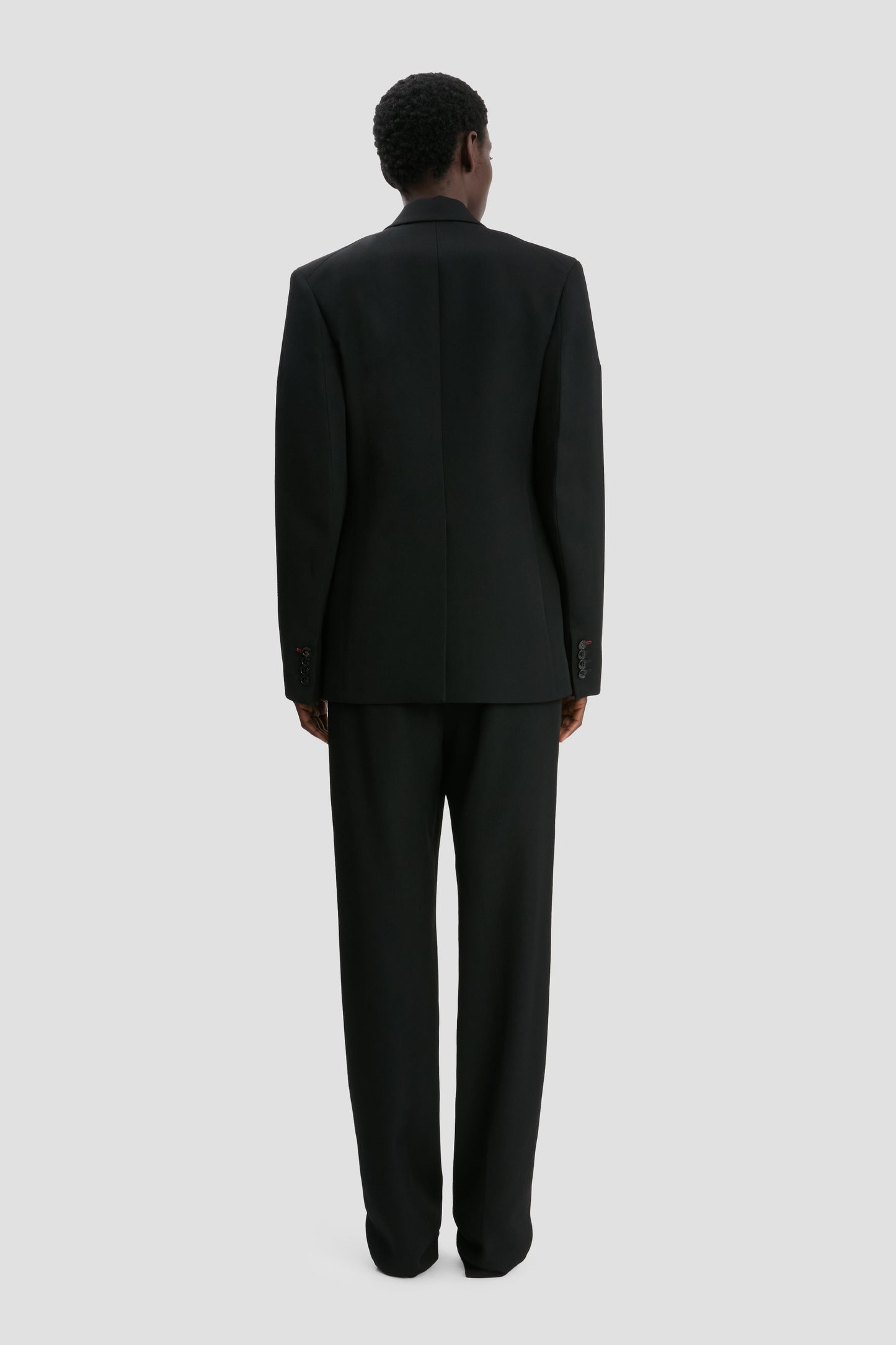 Sculptural Sleeve Jacket In Black