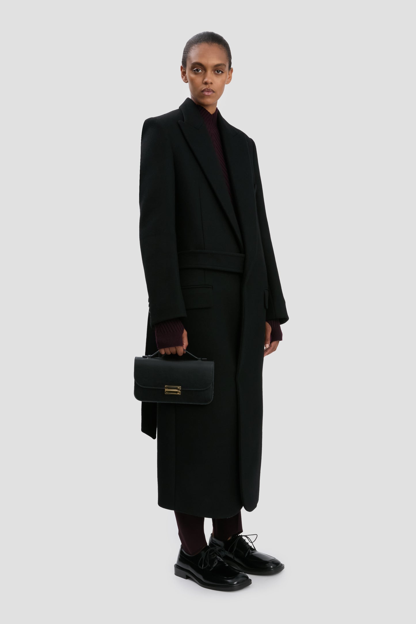 Dorian Pochette In Black Leather