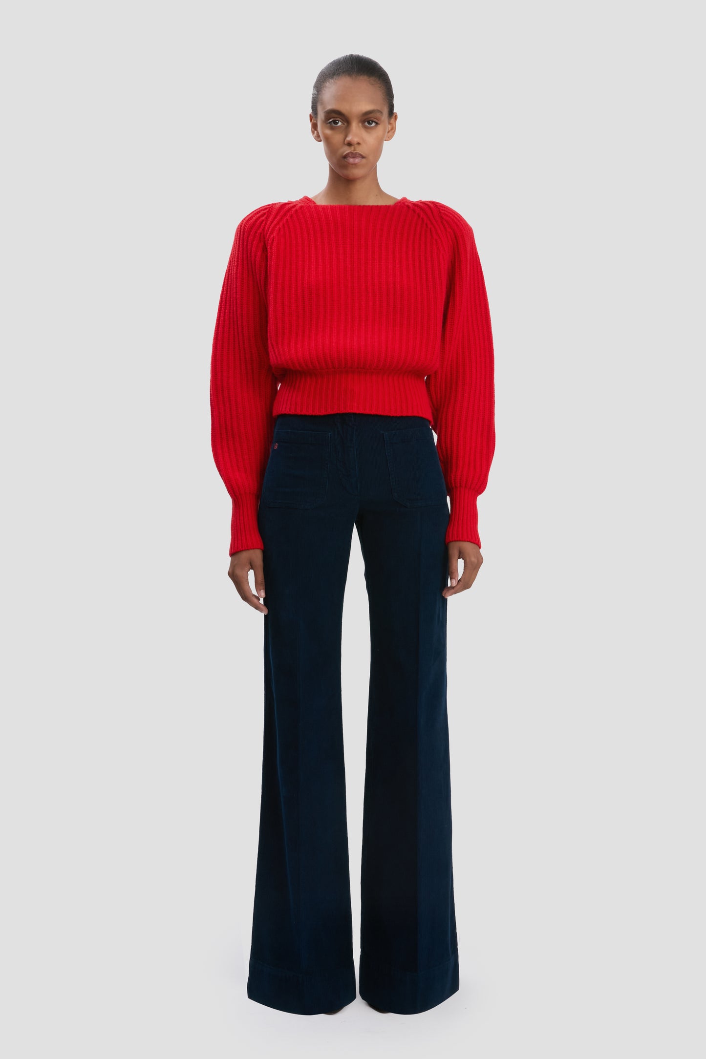 Rib Jumper In Cayenne